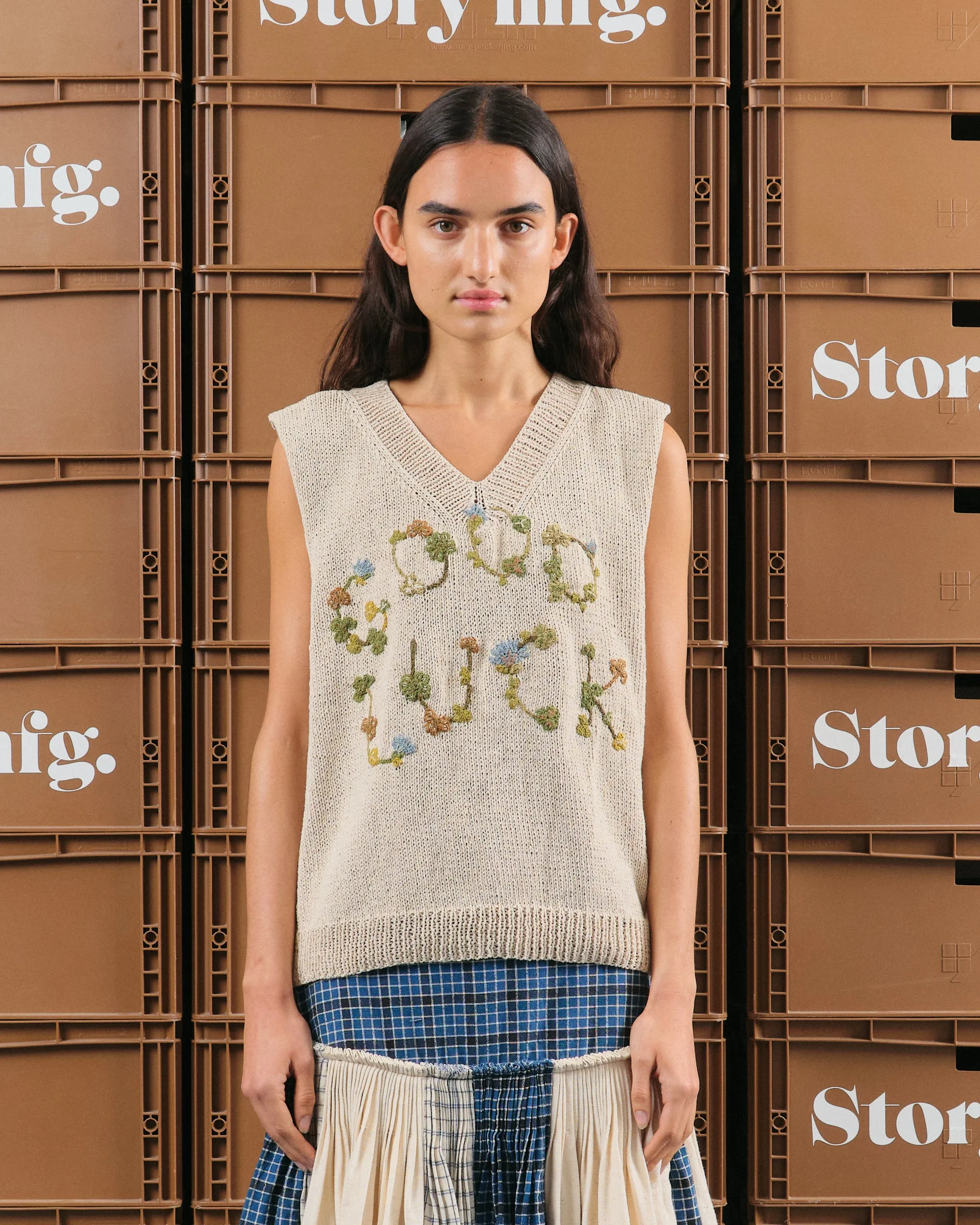 Party Knit Vest - Good Luck sold by Story Mfg.