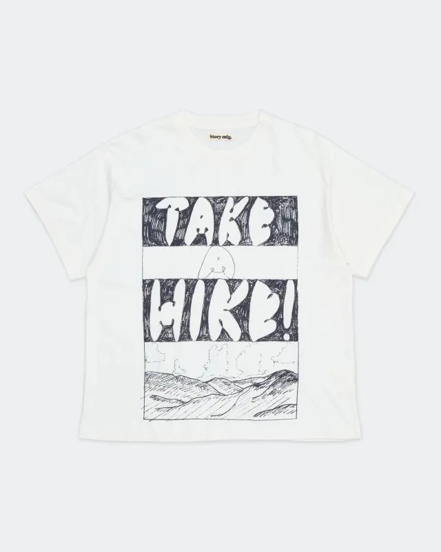 Grateful Tee SS - Ecru Take A Hike made by Story Mfg.