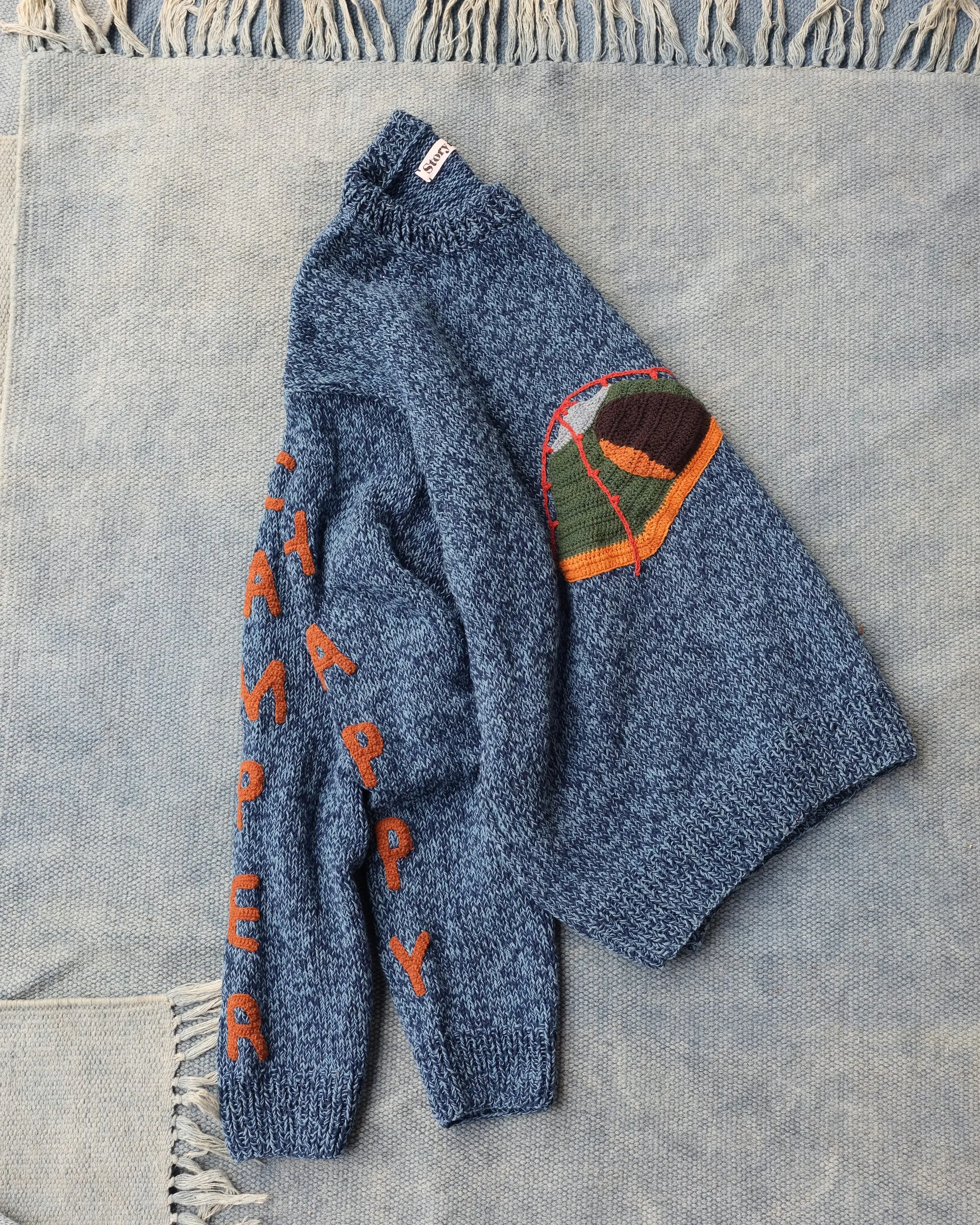 Piper Knit Jumper - Happy Camper Indigo sold by Story Mfg. product image thumbnail 3