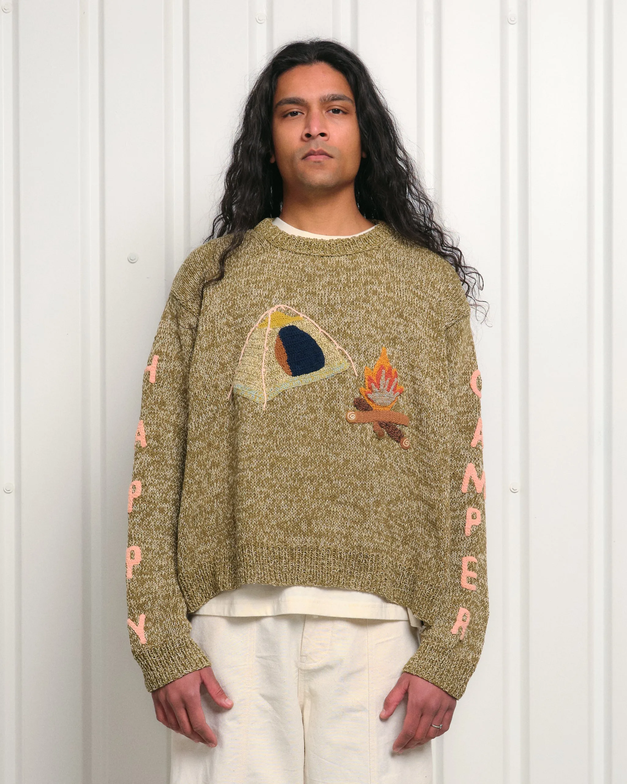 Piper Knit Jumper - Happy Camper sold by Story Mfg.