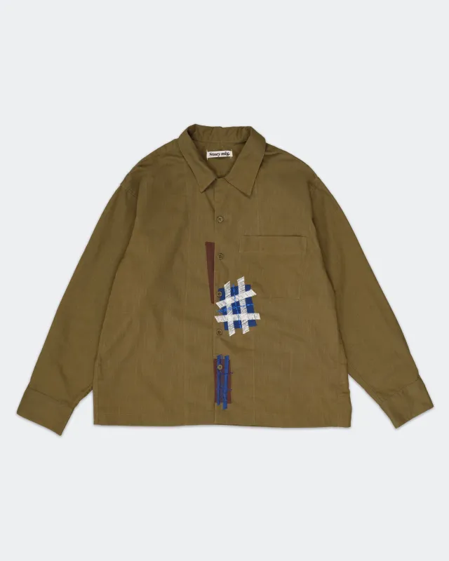 Uniform Shirt LS - Olive Patched Up made by Story Mfg.