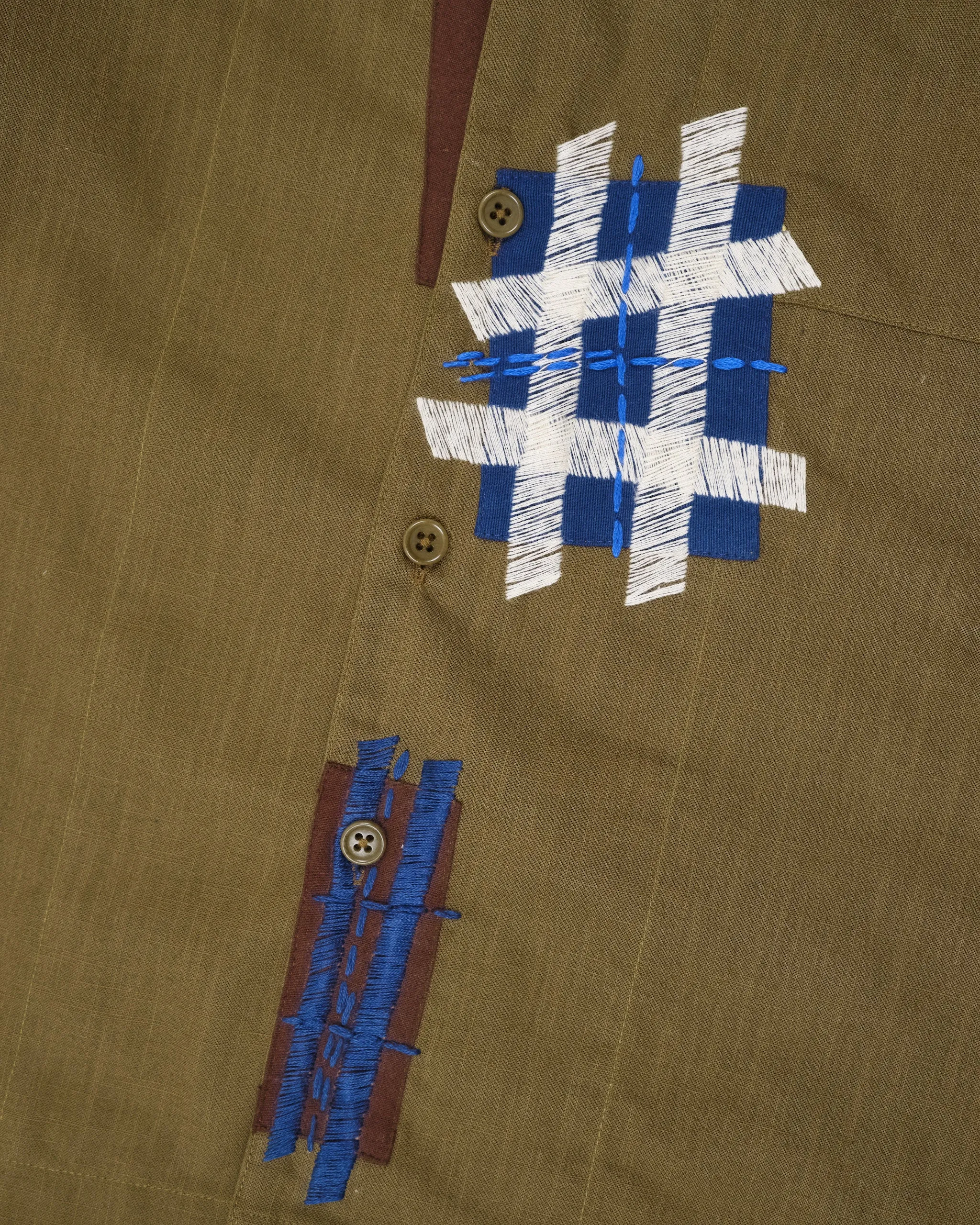 Uniform Shirt LS - Olive Patched Up sold by Story Mfg. product image thumbnail 3