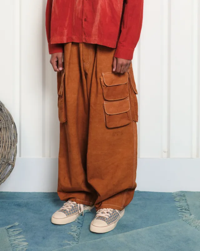 Forager Pants - Brown Slub Contrast made by Story Mfg.