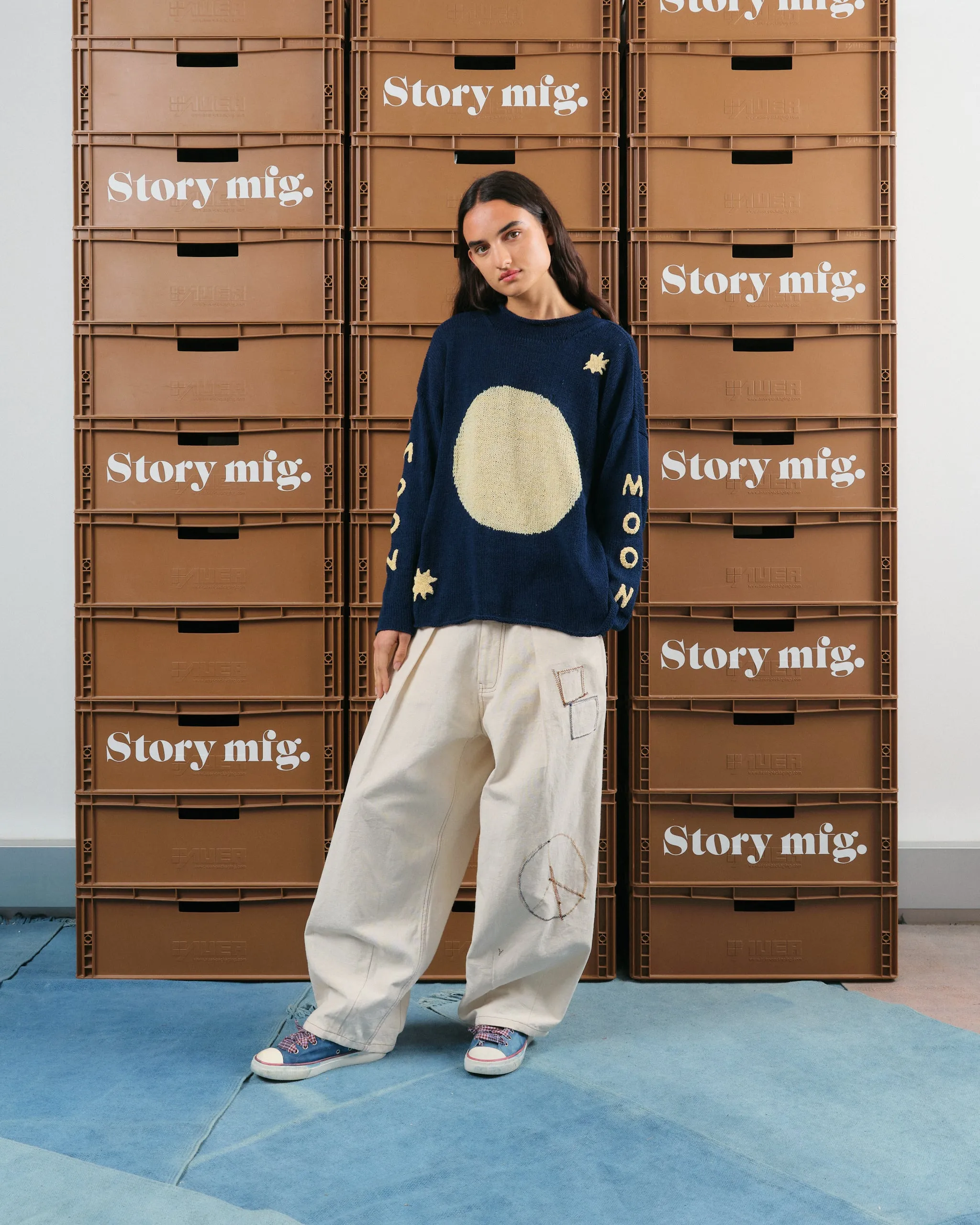Lush Pants - Ecru Zig Zag sold by Story Mfg. product image thumbnail 2