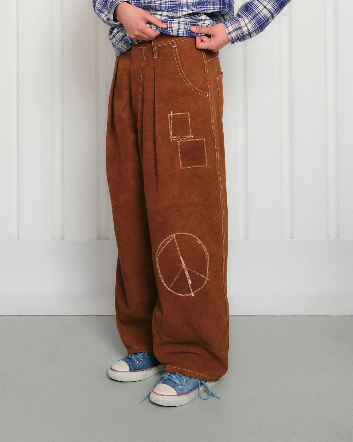 Lush Pants - Brown Zig Zag sold by Story Mfg.