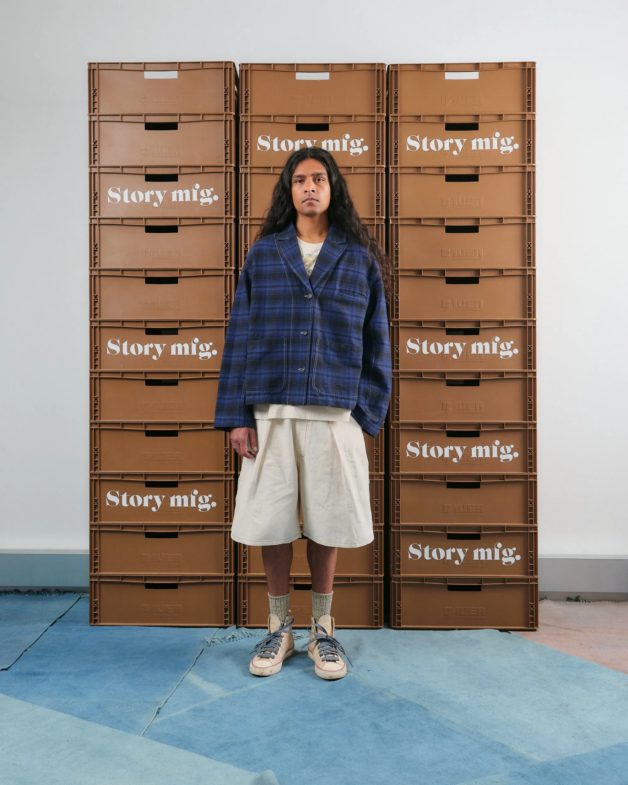 Lush Carpenter Shorts - Ecru sold by Story Mfg. product image thumbnail 4