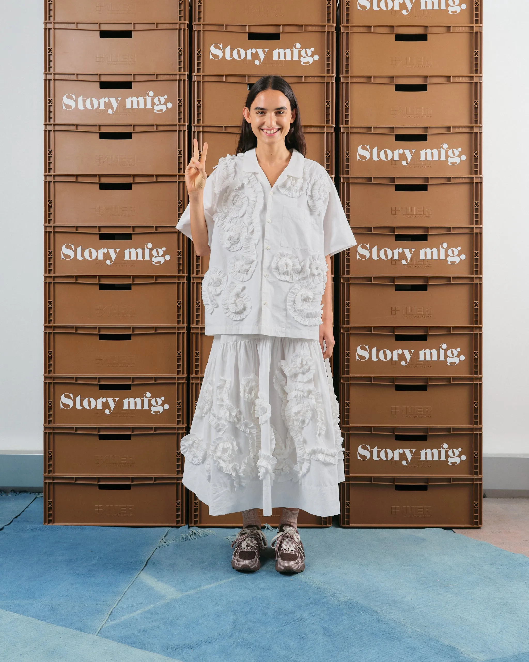 Orbit Skirt - Ecru Fossil sold by Story Mfg. product image thumbnail 5