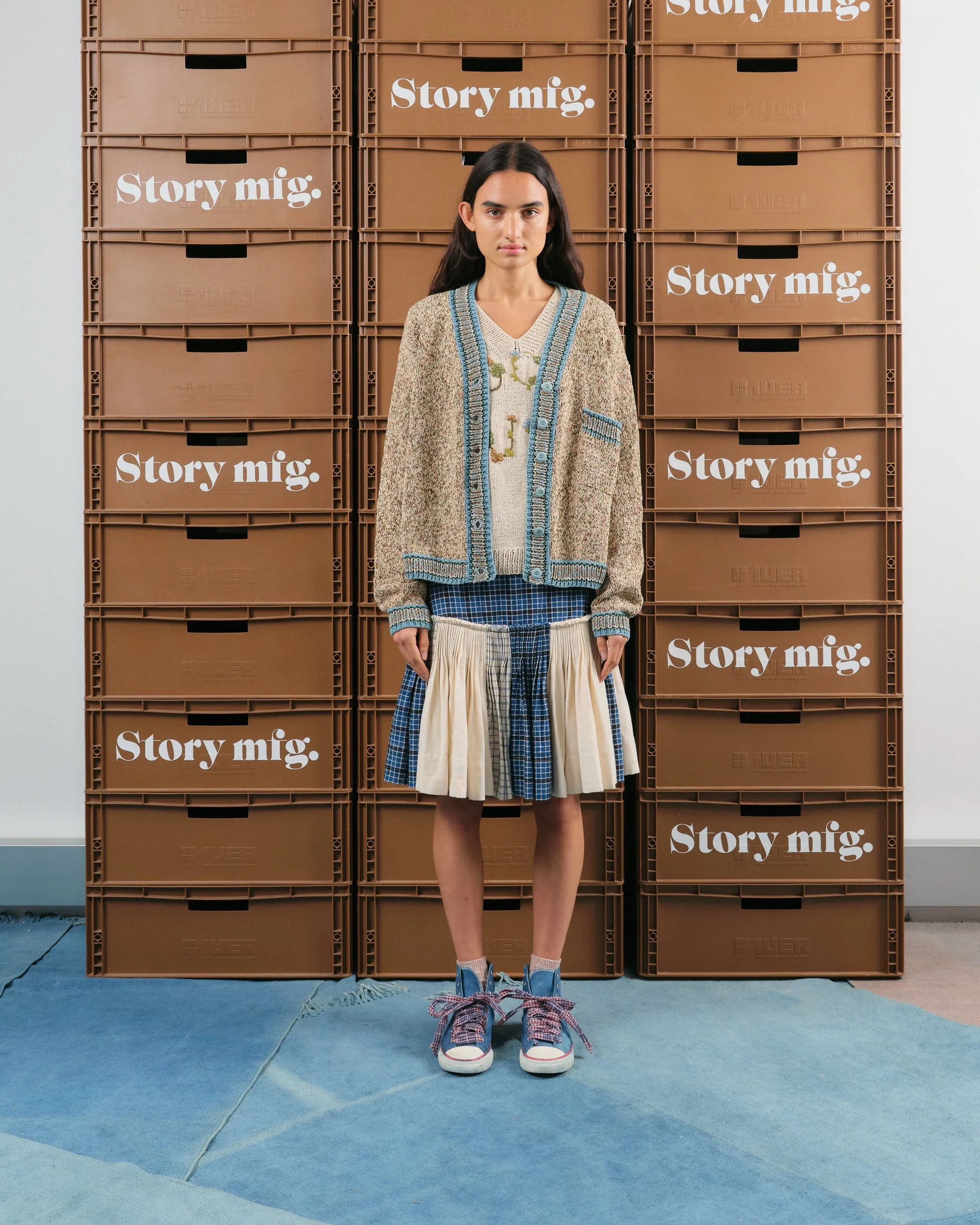 Nest Mini Skirt - Scrapbook Stripe sold by Story Mfg. product image thumbnail 4