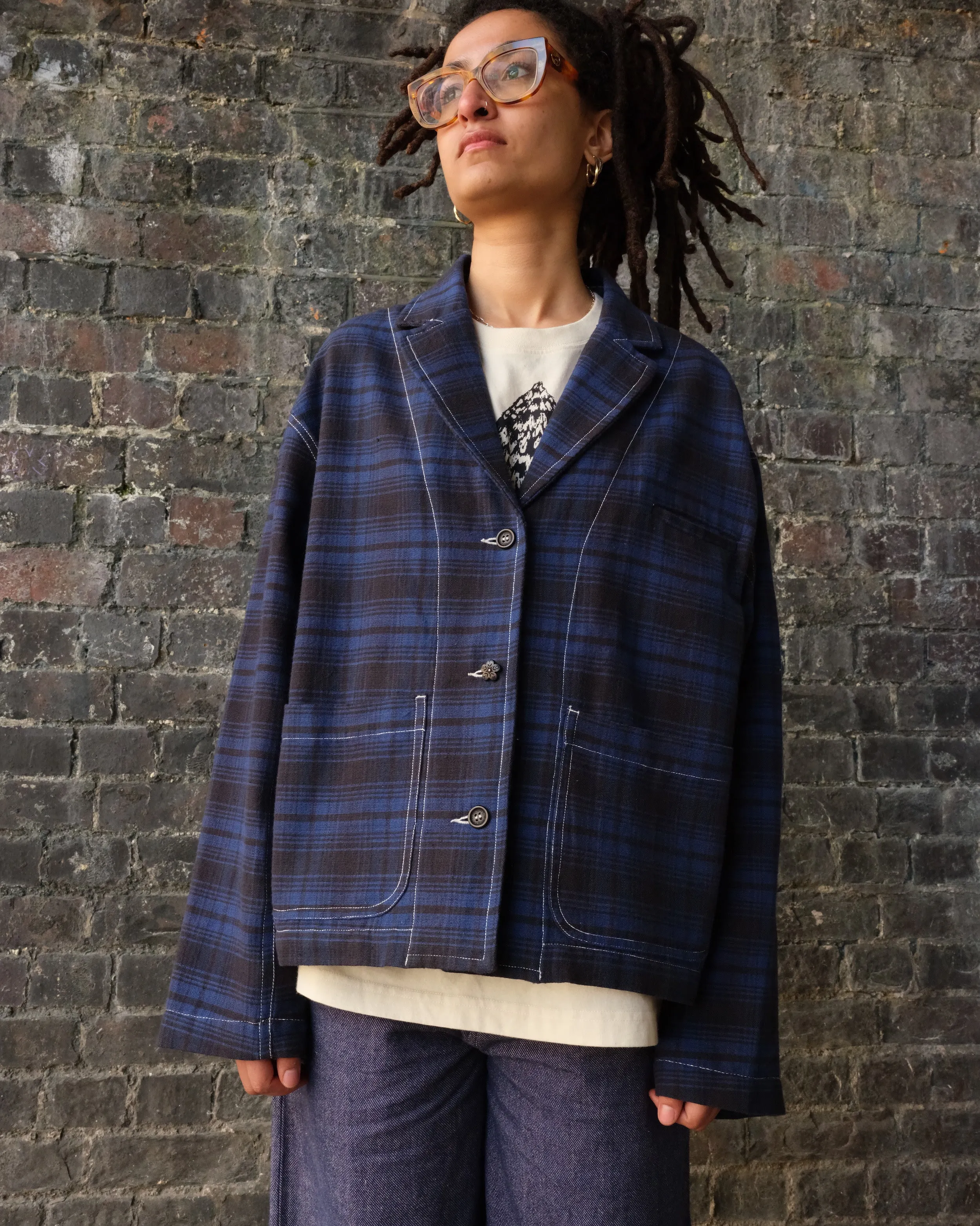 Cove Jacket - Solar Check sold by Story Mfg. product image thumbnail 4