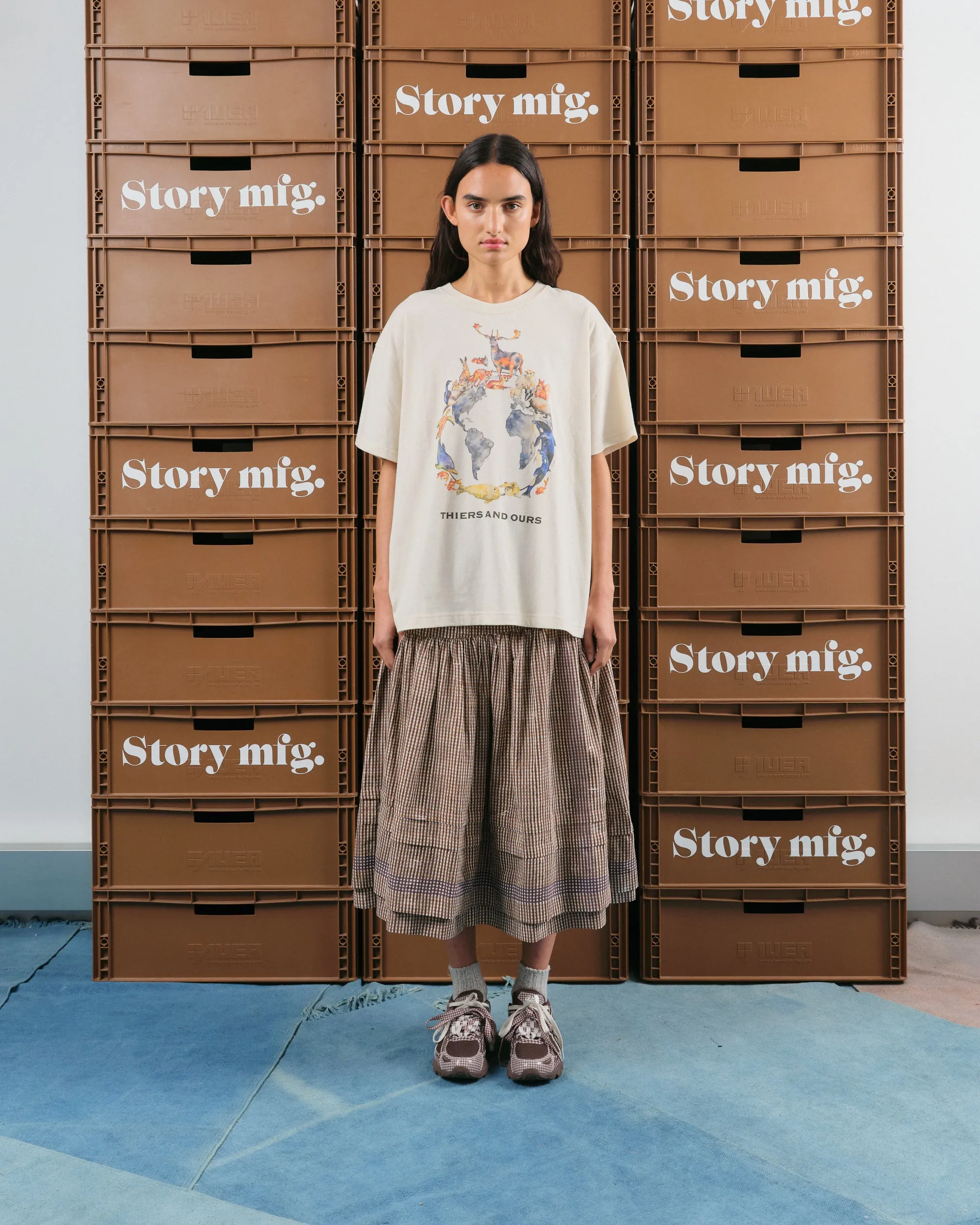 Juniper Skirt - Crispy Bark Gingham sold by Story Mfg. product image thumbnail 2