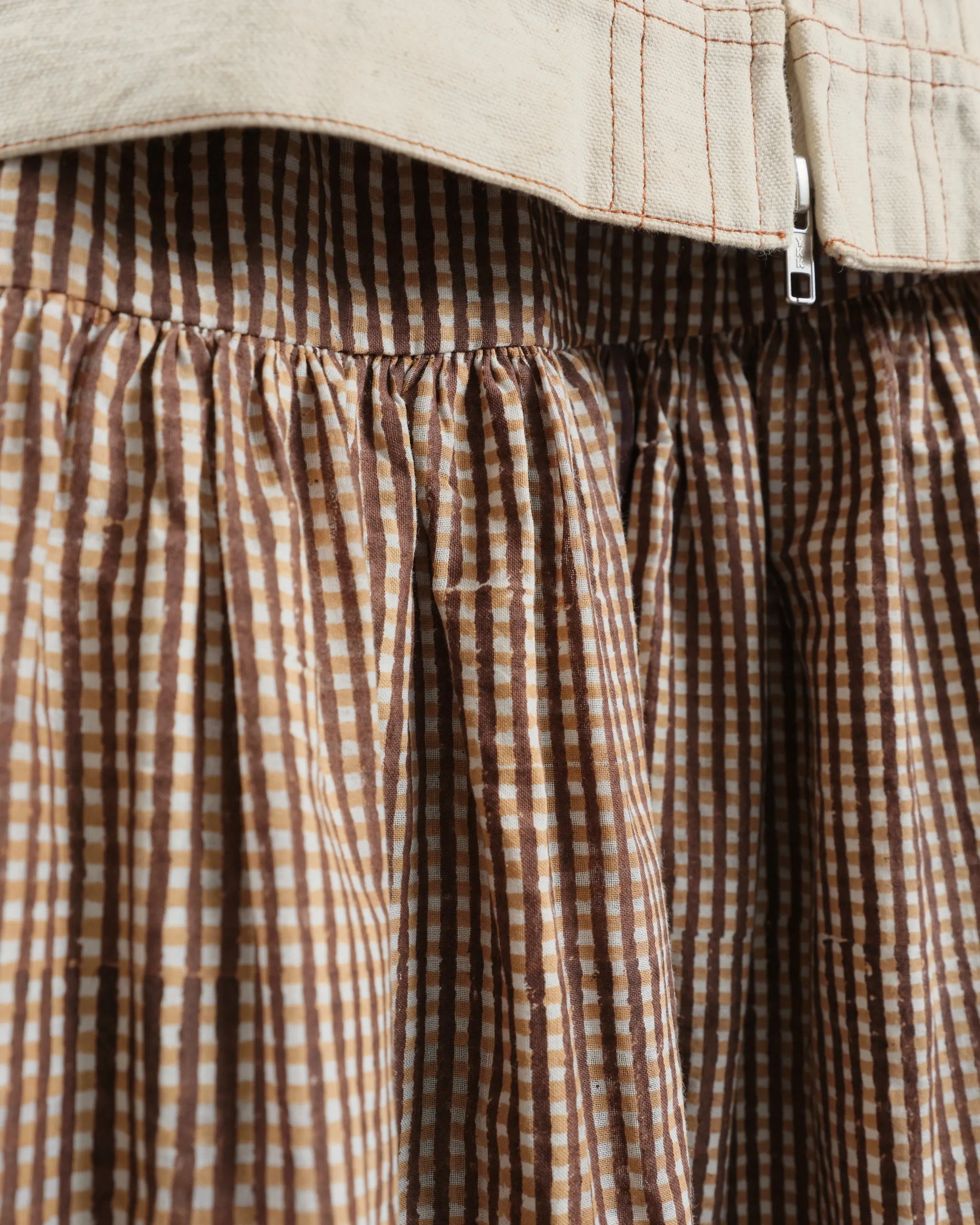 Juniper Skirt - Crispy Bark Gingham sold by Story Mfg. product image thumbnail 4