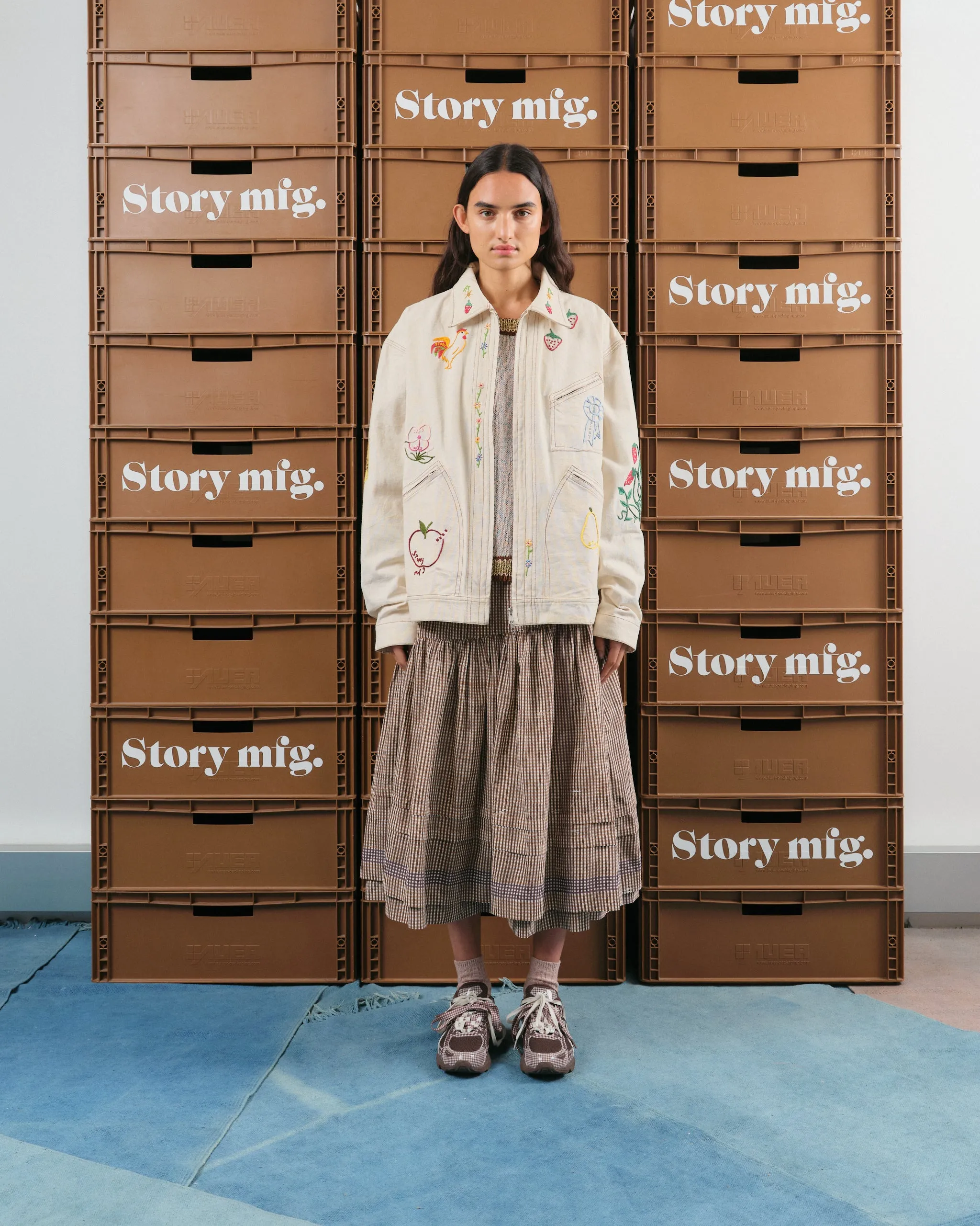 Juniper Skirt - Crispy Bark Gingham sold by Story Mfg. product image thumbnail 5