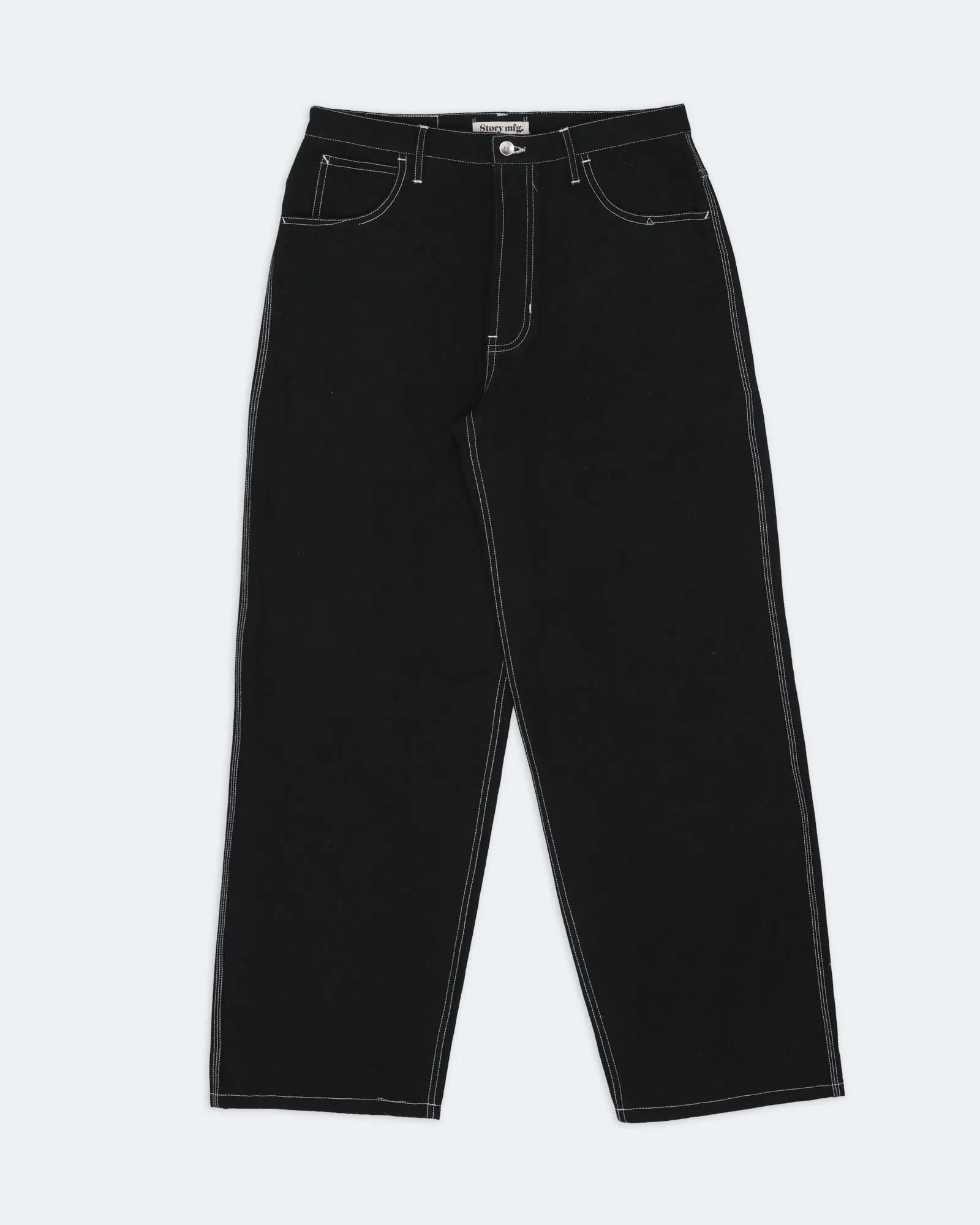 Poetry Pants - Iron Black Wonky-Wear sold by Story Mfg. product image thumbnail 2