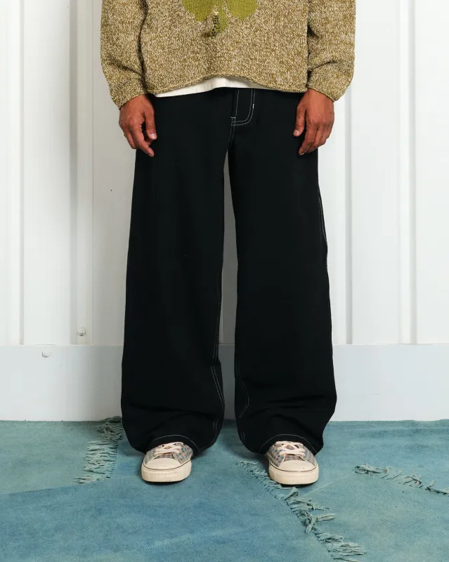 Poetry Pants - Iron Black Wonky-Wear made by Story Mfg.