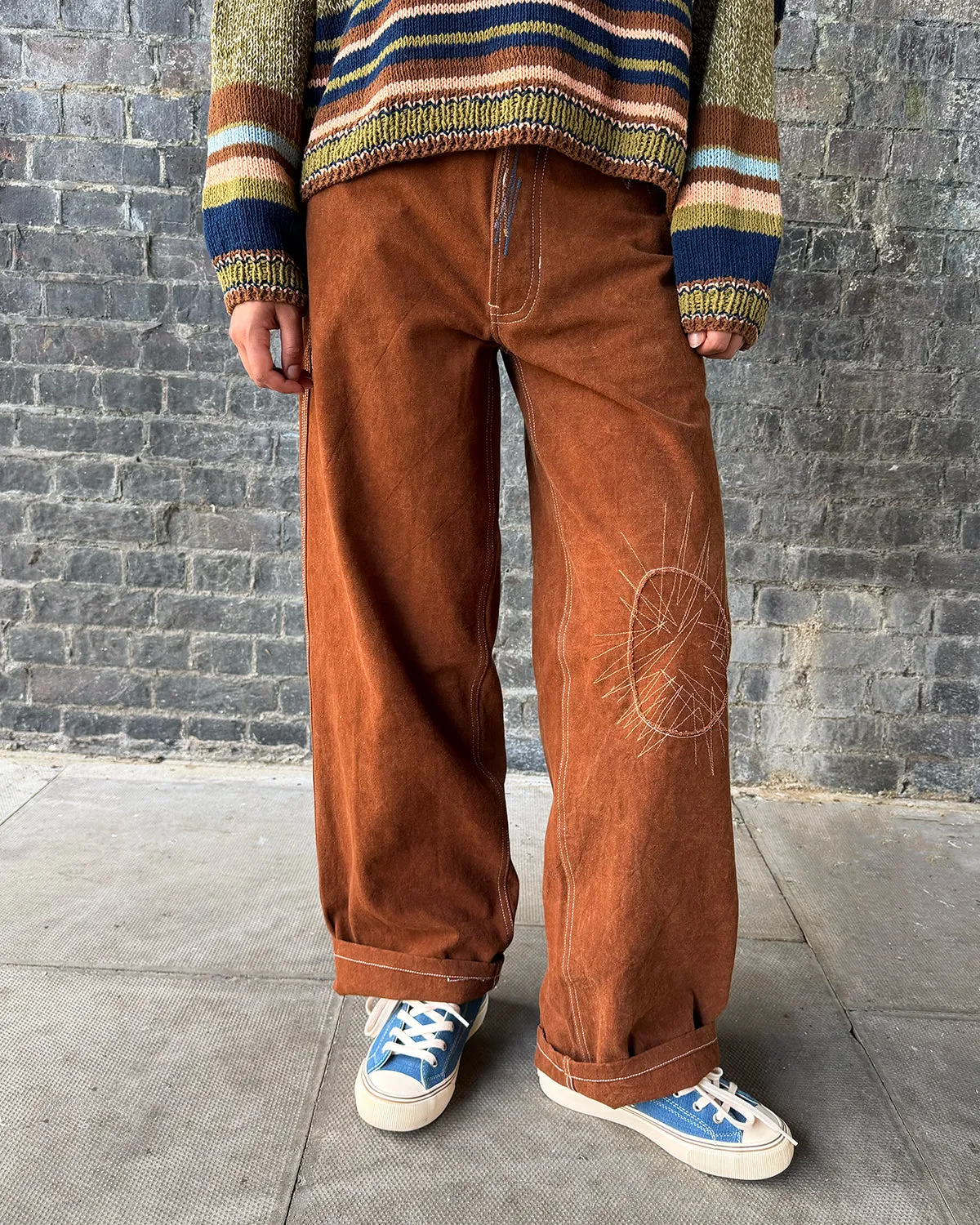 Poetry Pants - Brown Heart Repair sold by Story Mfg. product image thumbnail 4