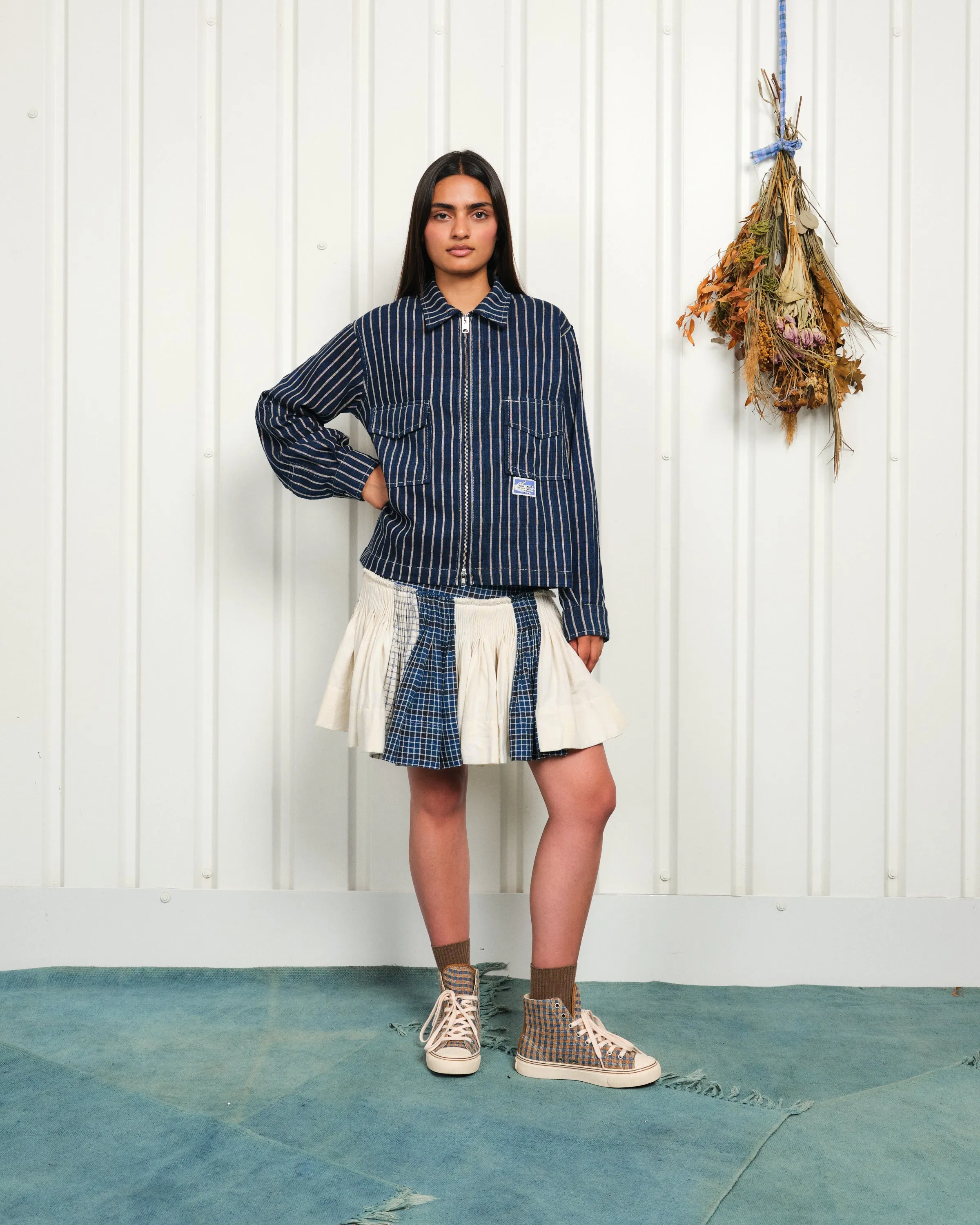 555 Jacket - Indigo Railroad Stripe sold by Story Mfg. product image thumbnail 2