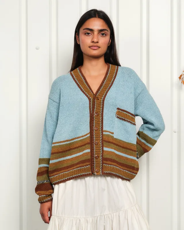 Bulb Knit Cardigan - Peatmoss made by Story Mfg.