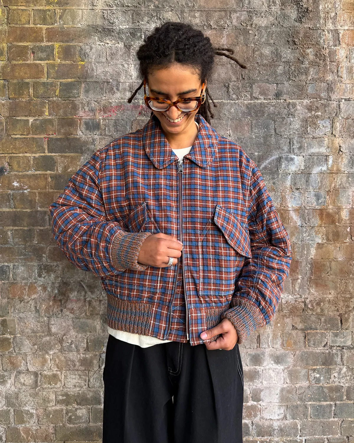 Grain Bomber Jacket - Sandstone Handloom sold by Story Mfg. product image thumbnail 4