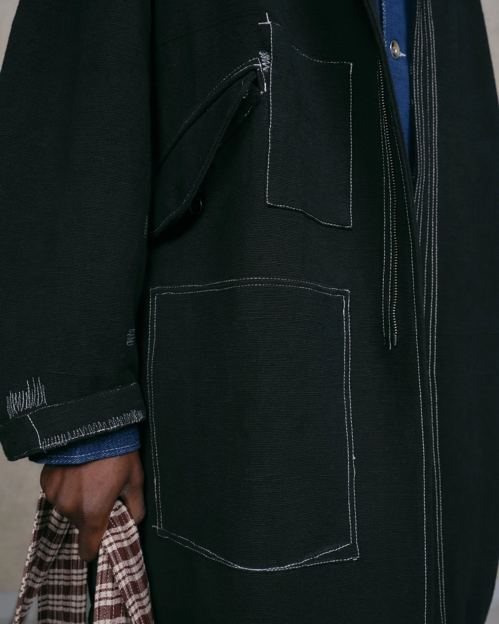 Bramble Parka - Black Wonky-Wear sold by Story Mfg. product image thumbnail 5