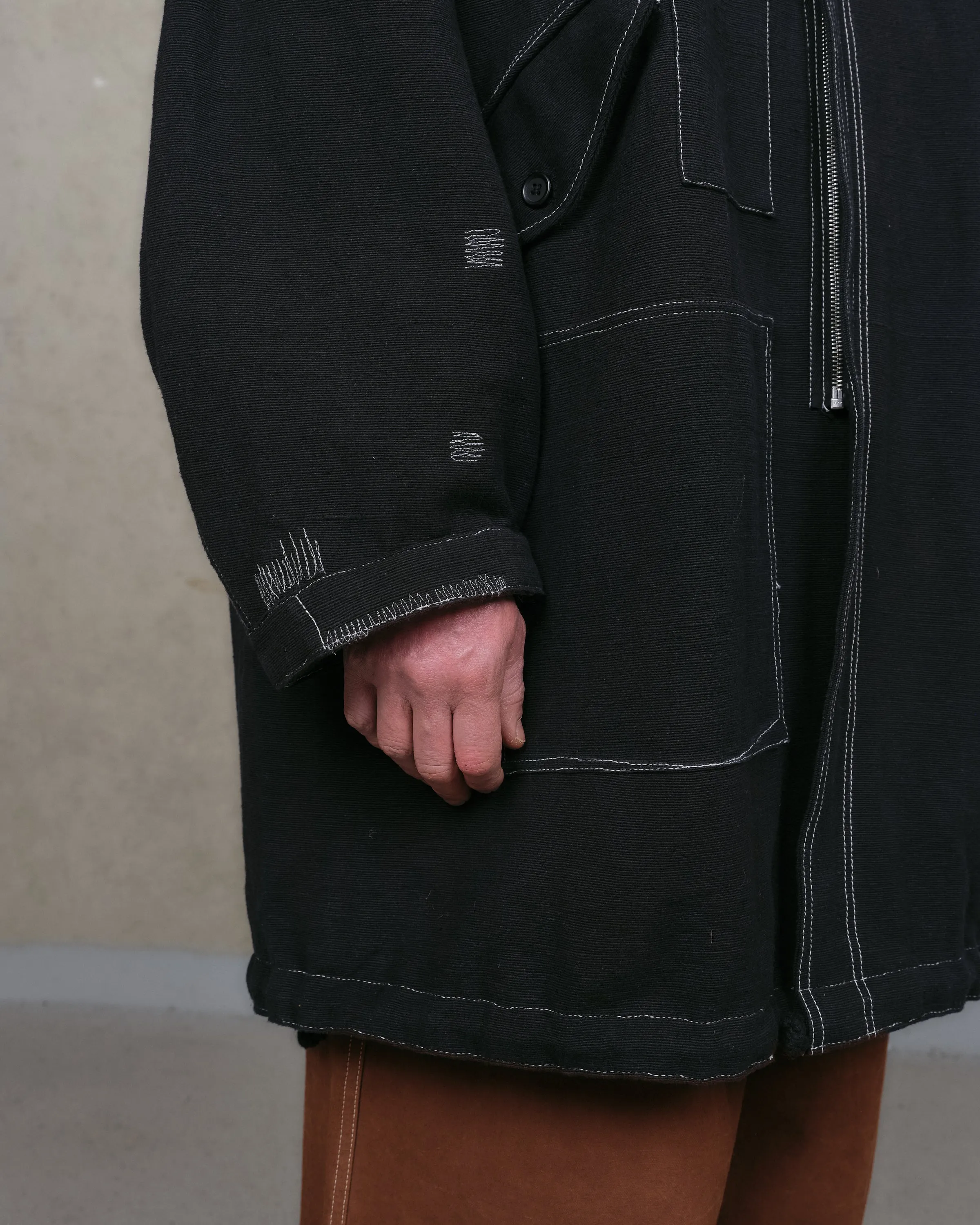 Bramble Parka - Black Wonky-Wear sold by Story Mfg. product image thumbnail 4