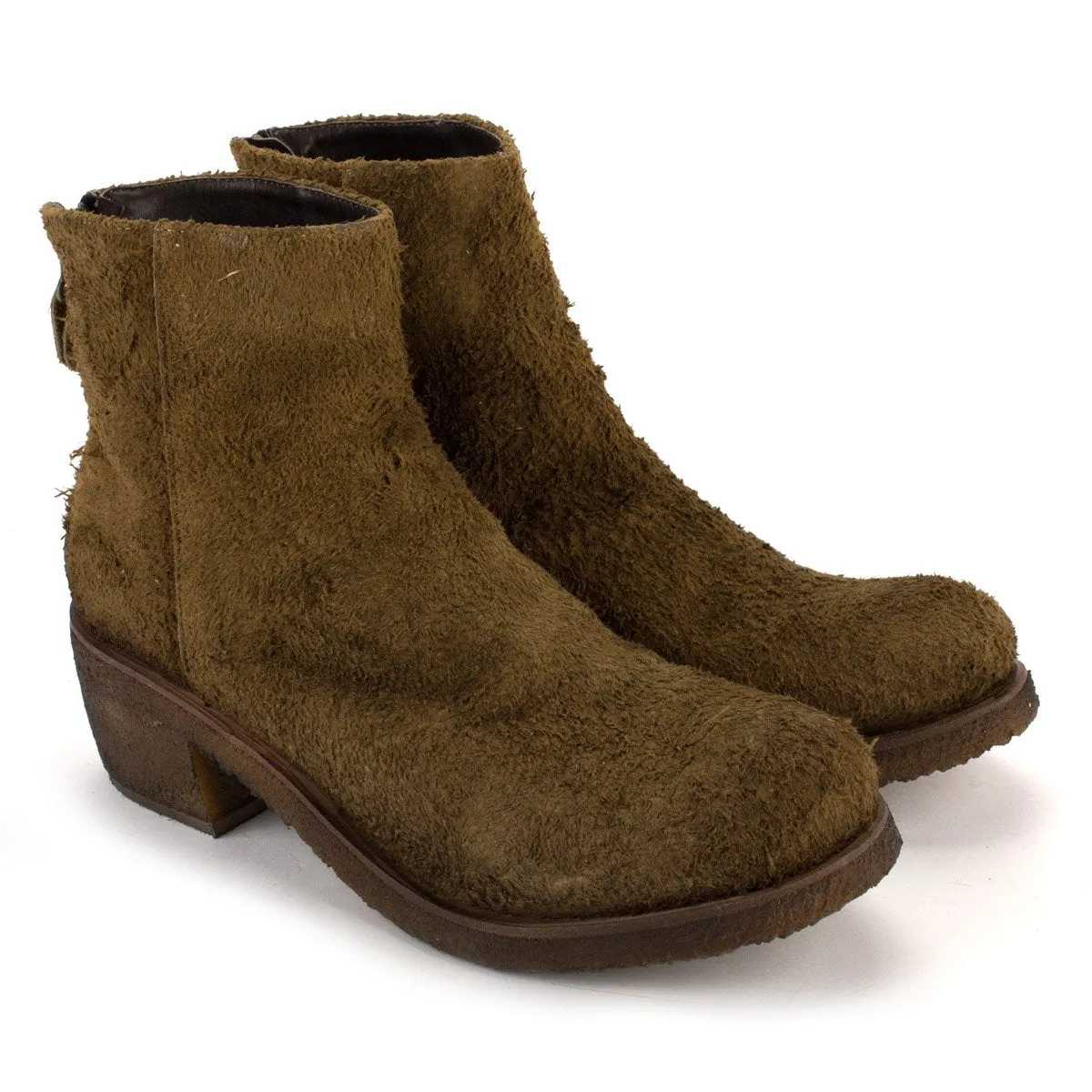 TEXAS 03 ROUGH SUEDE BOOTS – Moss sold by Punto Pigro product image thumbnail 5