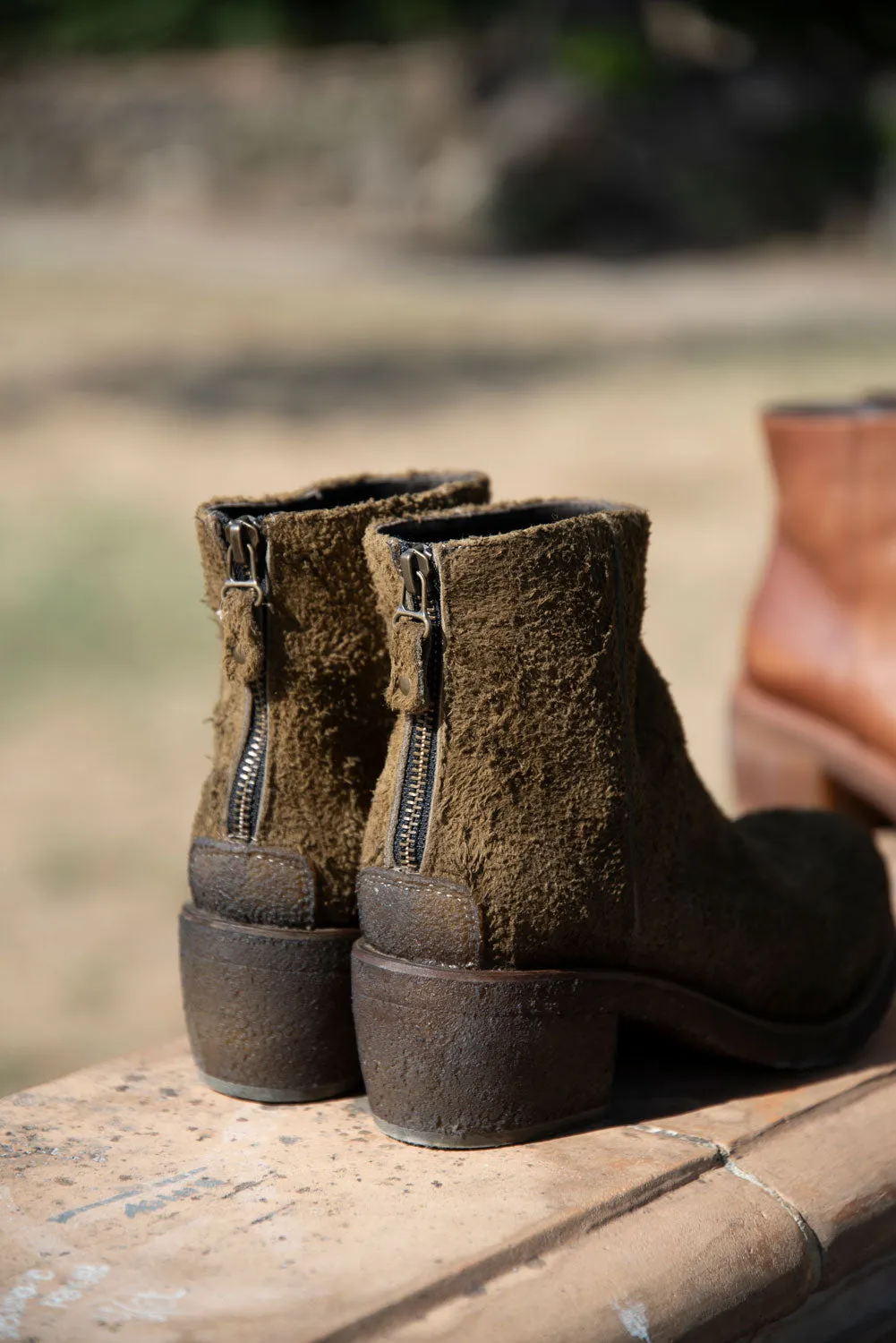 TEXAS 03 ROUGH SUEDE BOOTS – Moss sold by Punto Pigro product image thumbnail 4