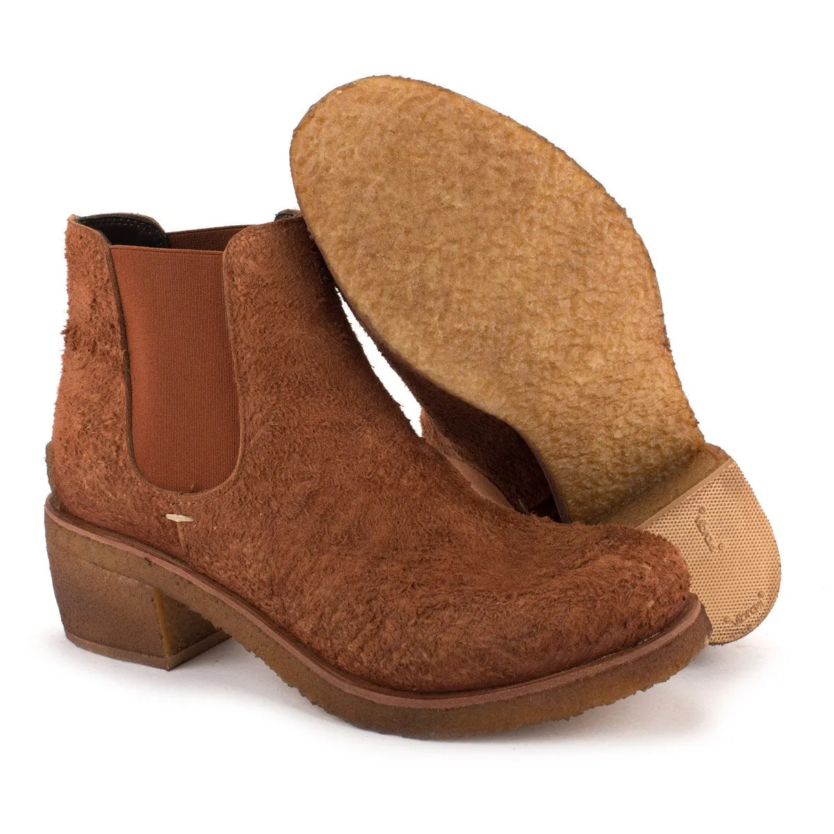 TEXAS02 ROUGH SUEDE CHELSEA BOOTS– Tan sold by Punto Pigro product image thumbnail 5