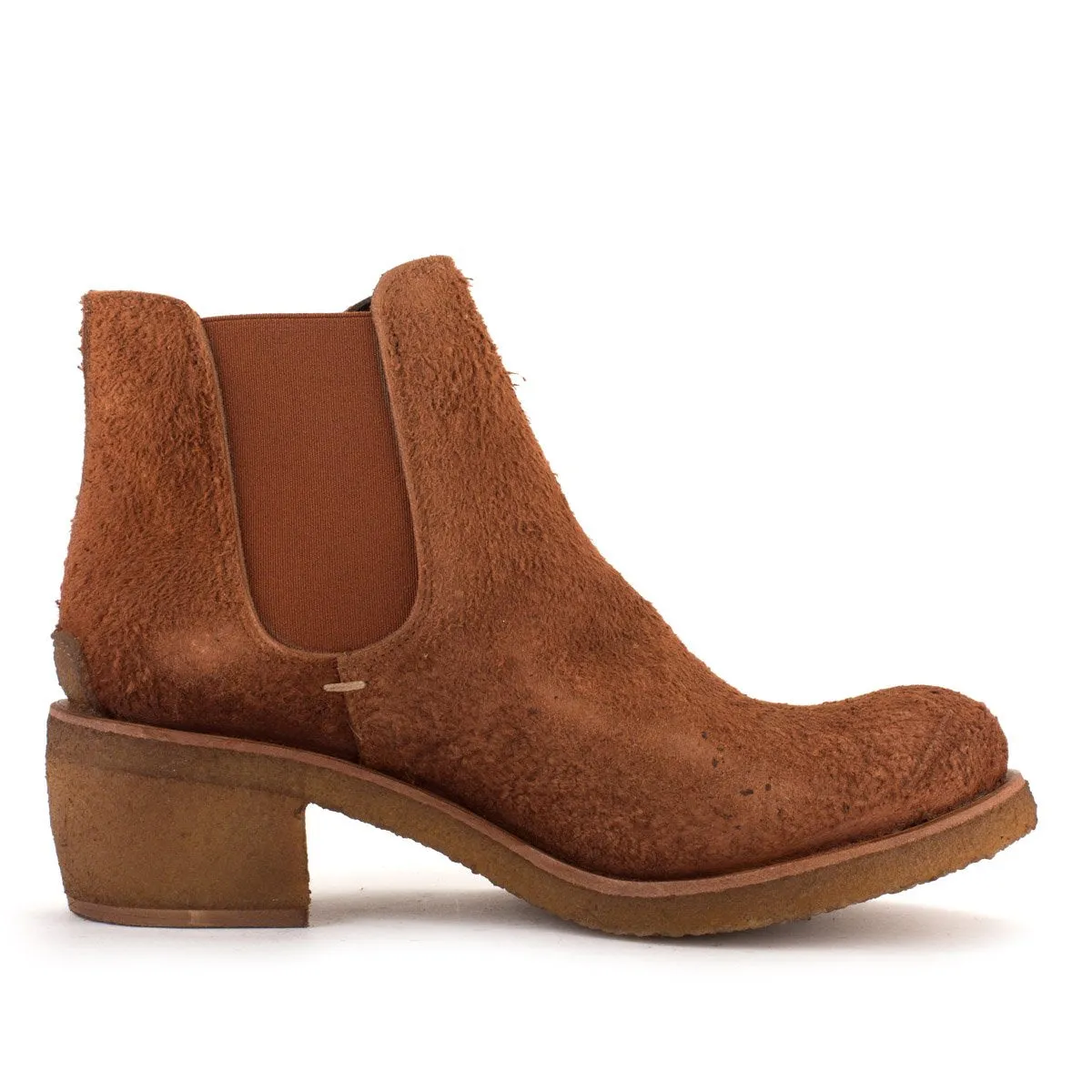 TEXAS02 ROUGH SUEDE CHELSEA BOOTS– Tan sold by Punto Pigro product image thumbnail 2