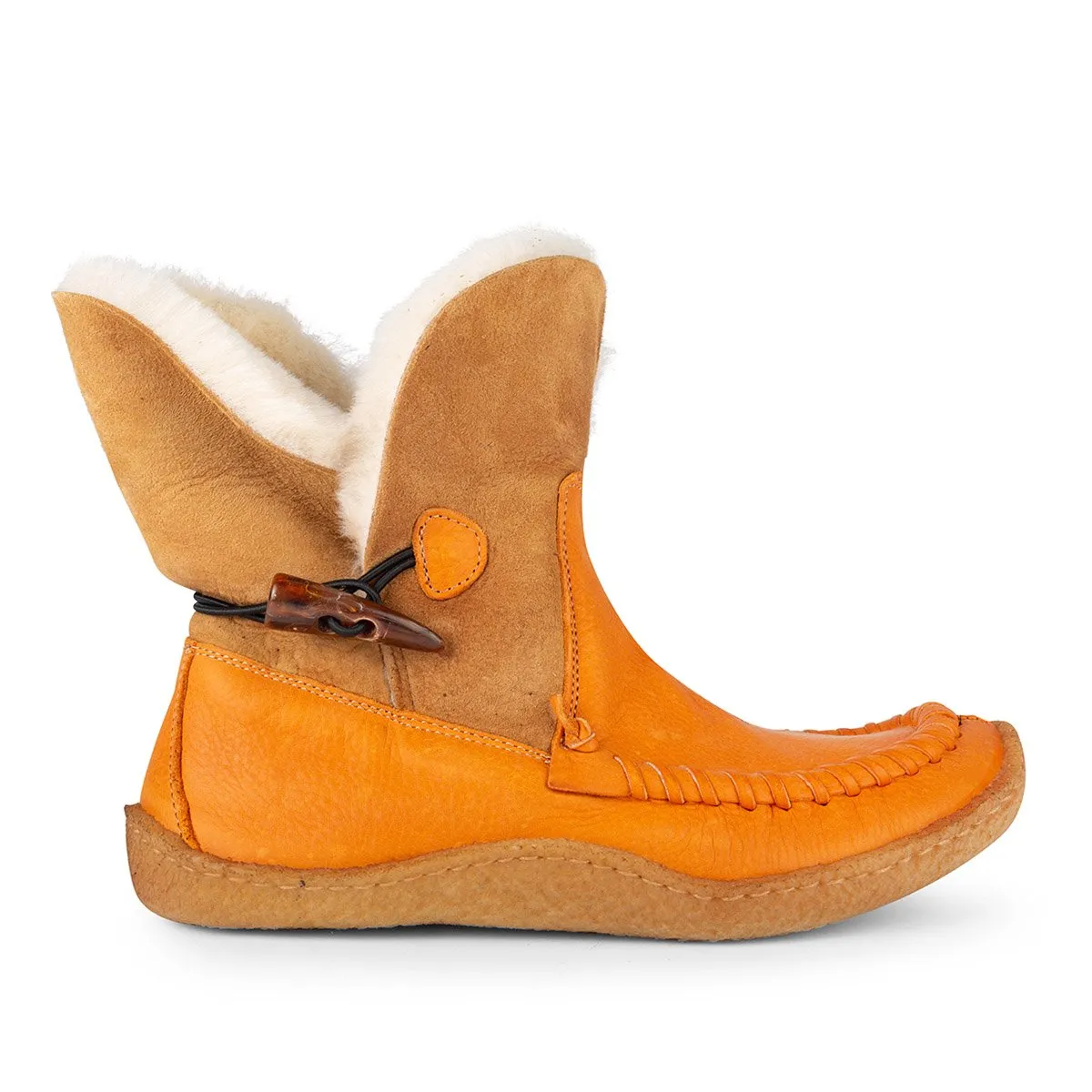 Orso Orange– Slip-on boots sold by Punto Pigro