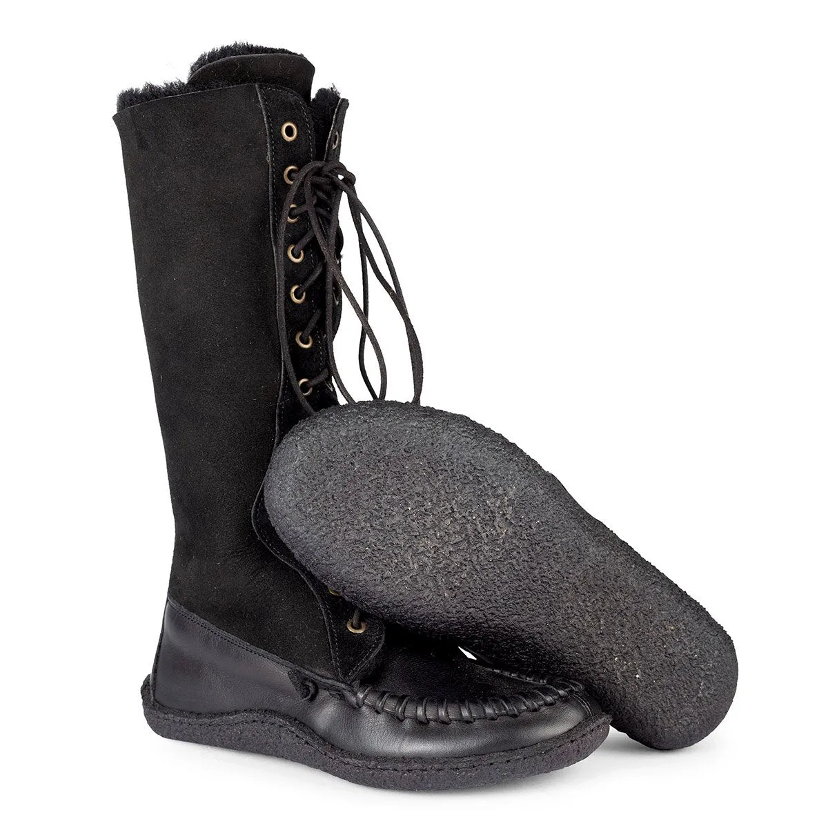 Eschimese Black– Laced high boots sold by Punto Pigro product image thumbnail 3