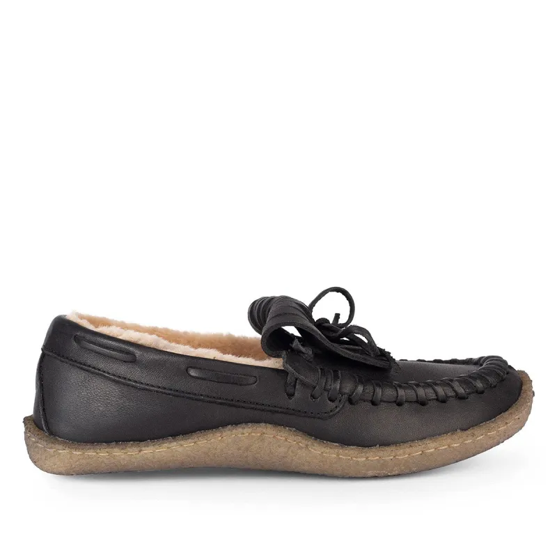COLLECTION LOAFER – Black [with wool] sold by Punto Pigro