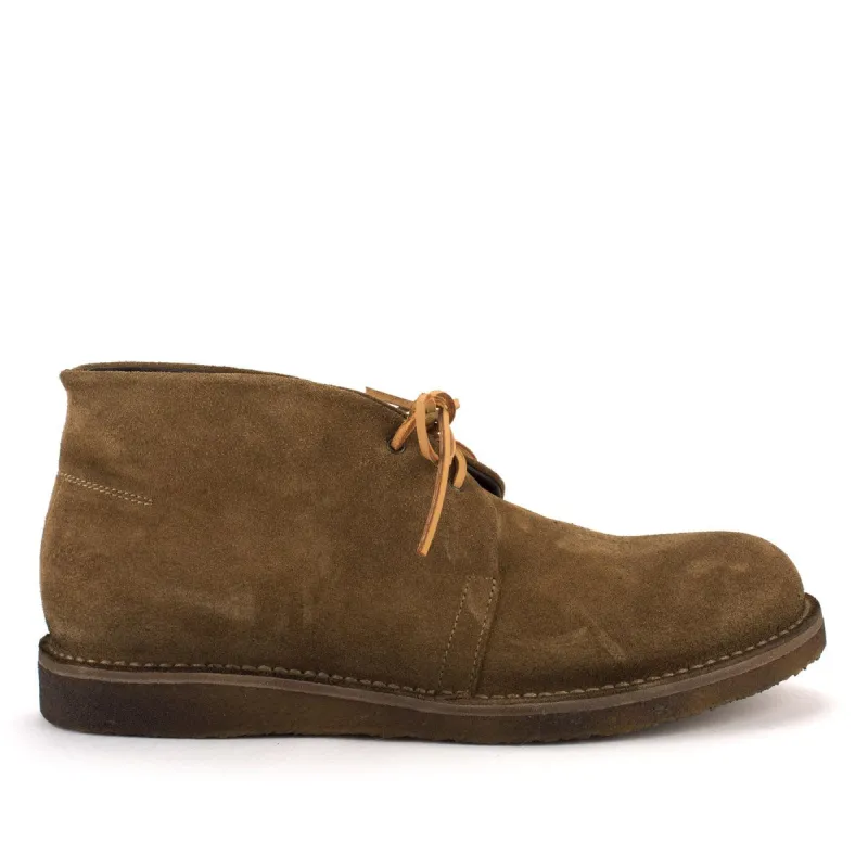 MR JOHN SUEDE DESERT BOOTS – Green sold by Punto Pigro