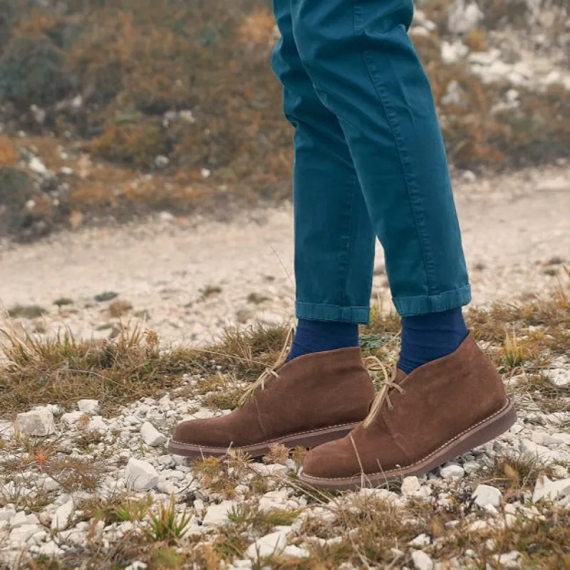MR JOHN SUEDE DESERT BOOTS – Tobacco sold by Punto Pigro