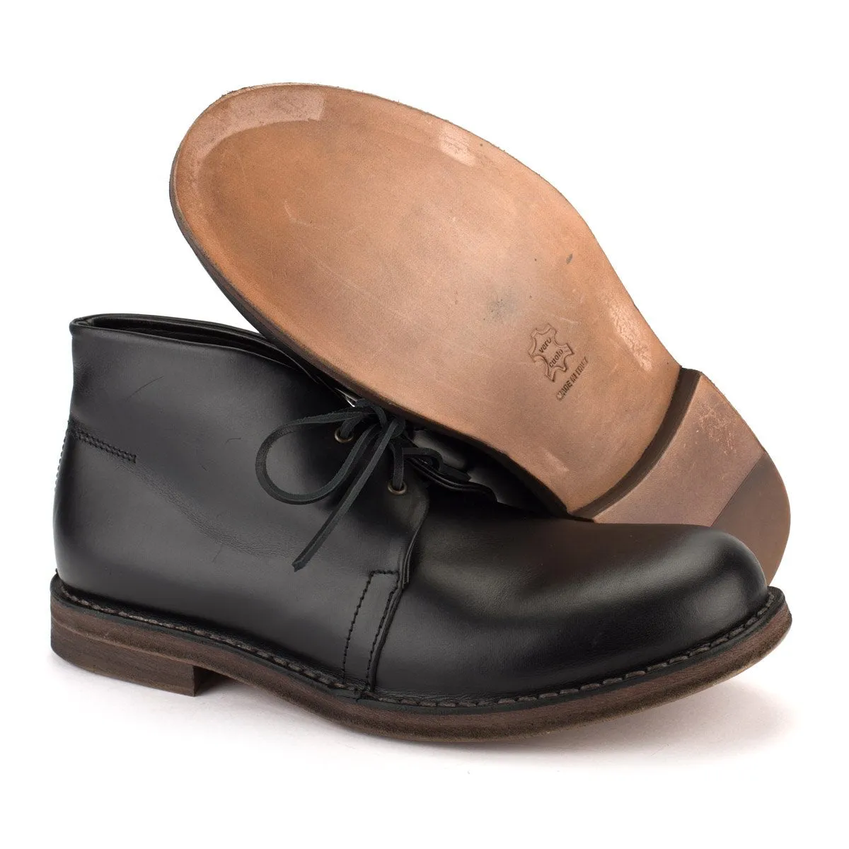 MR JOHN DESERT BOOTS – Black sold by Punto Pigro product image thumbnail 4