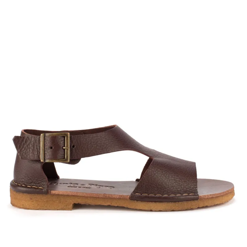 SAN 201 CREPE – Leather sandals sold by Punto Pigro