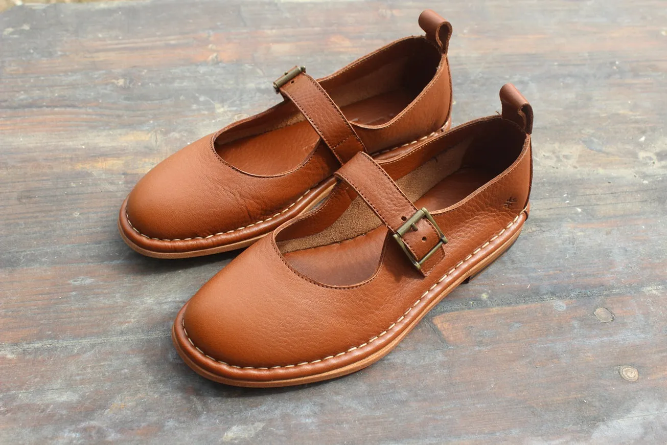 HAND 80 LEATHER - Mary Jane flats sold by Punto Pigro product image thumbnail 3
