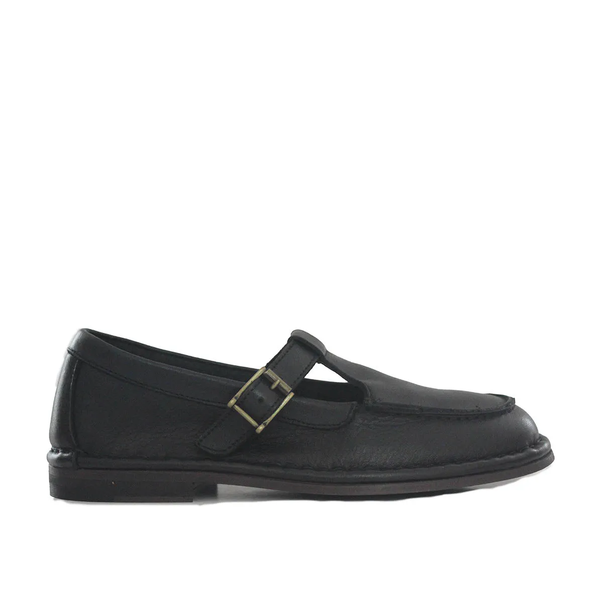 HAND 63 – Leather T-strap shoes sold by Punto Pigro