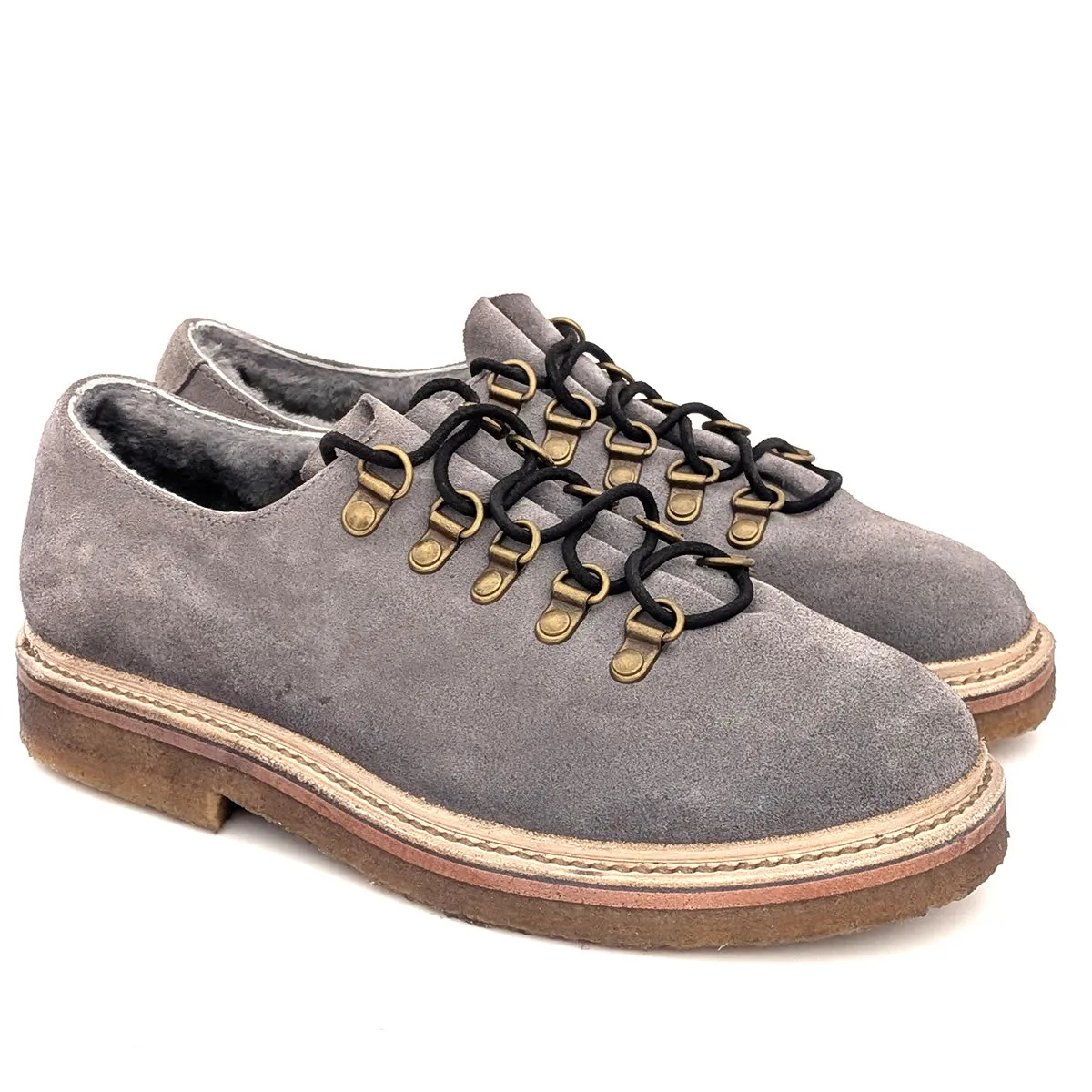 COLLEGE 50 Shearling – Suede Hiking-Inspired Shoe sold by Punto Pigro product image thumbnail 2
