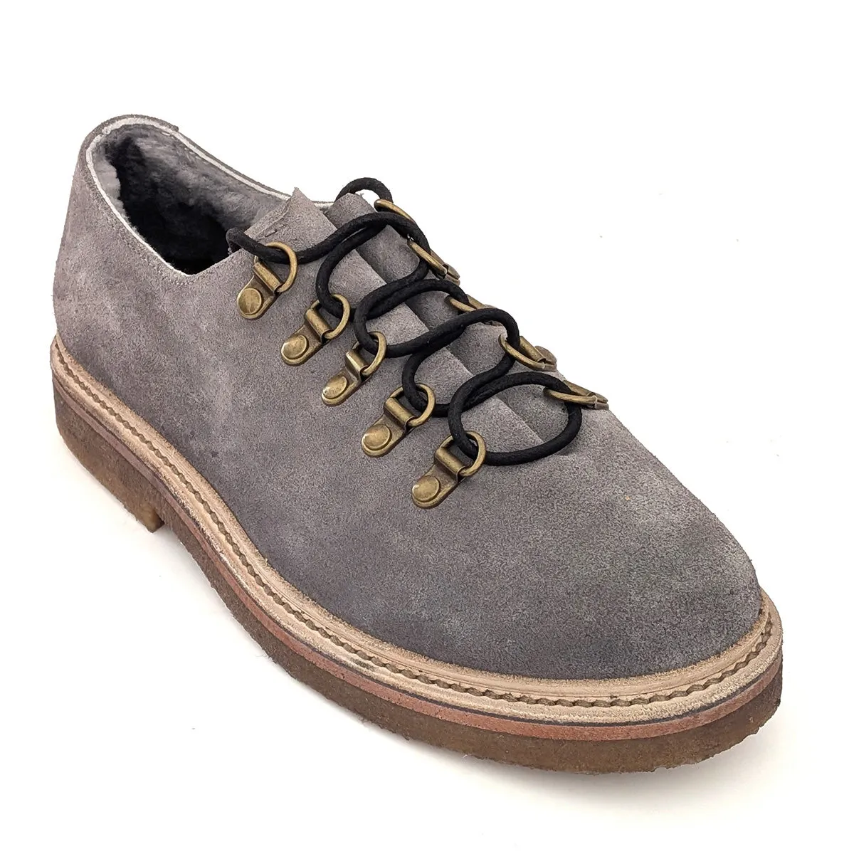 COLLEGE 50 Shearling – Suede Hiking-Inspired Shoe sold by Punto Pigro product image thumbnail 4