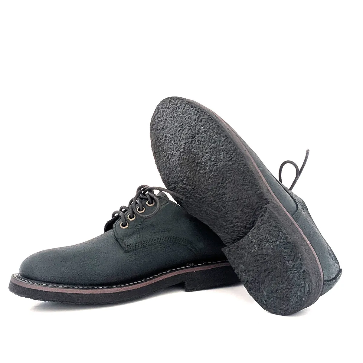 ID DRESS 01 – Greased Suede Derby sold by Punto Pigro product image thumbnail 4