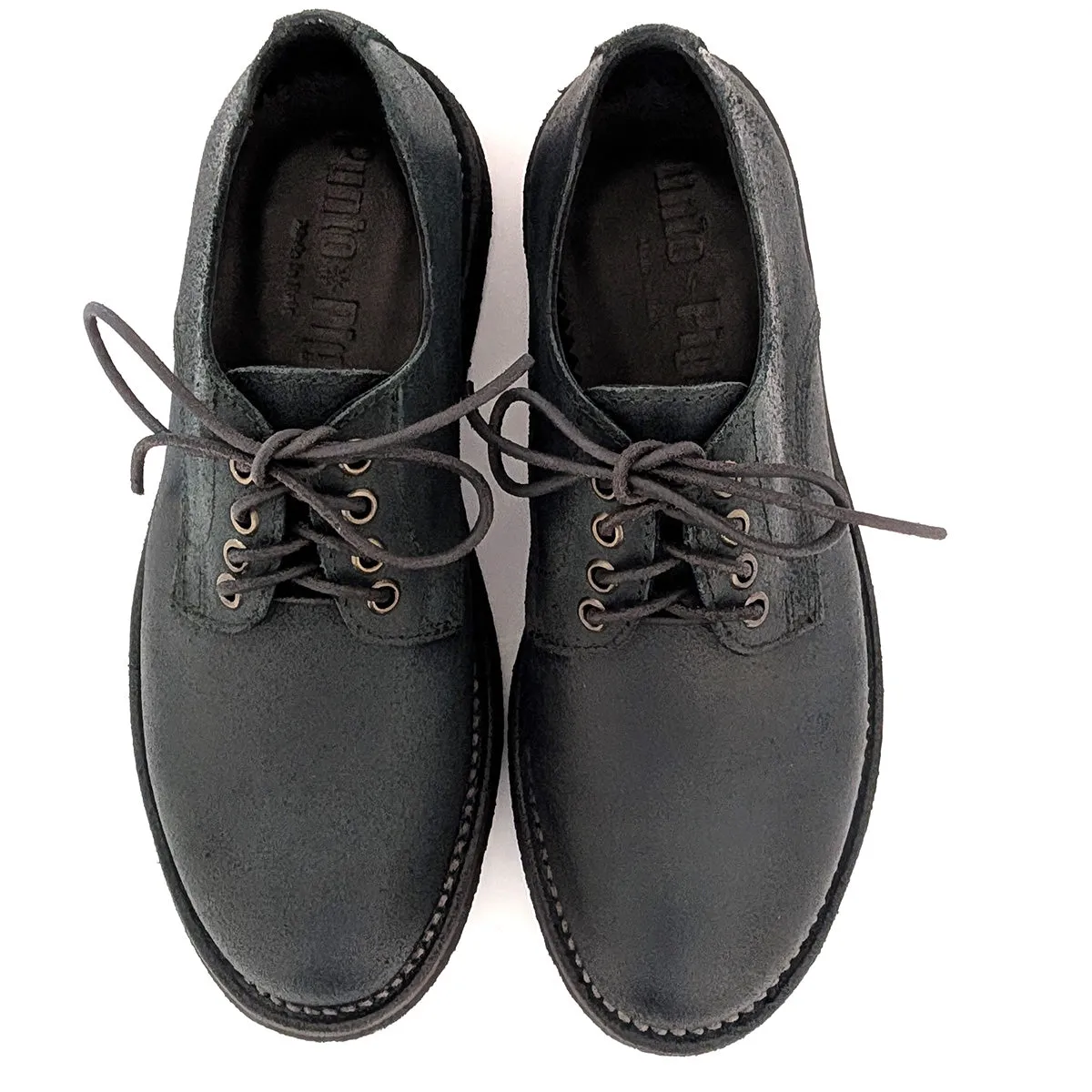 ID DRESS 01 – Greased Suede Derby sold by Punto Pigro product image thumbnail 3