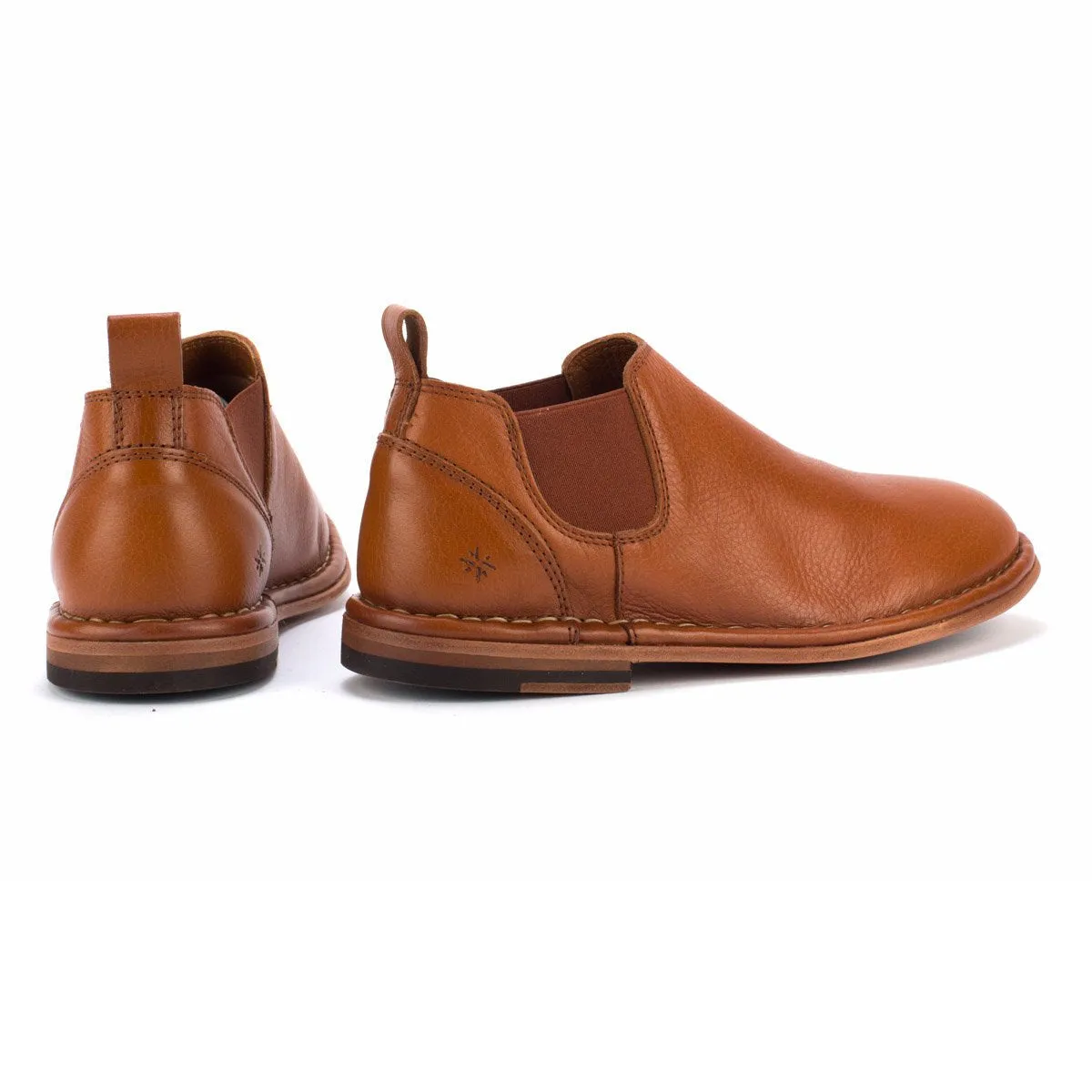 HAND 10 – Tan ankle boots sold by Punto Pigro product image thumbnail 3