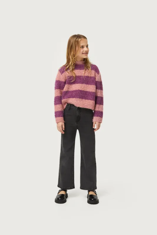 Jeans largos de niña rectos negros sold by Compania Fantasica