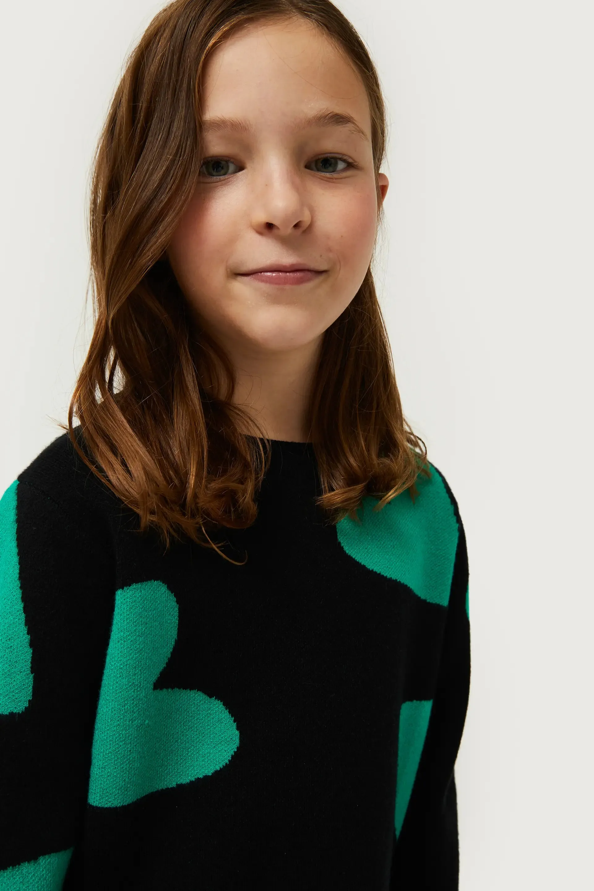 Jersey de niña estampado de corazones negro sold by Compania Fantasica product image thumbnail 3