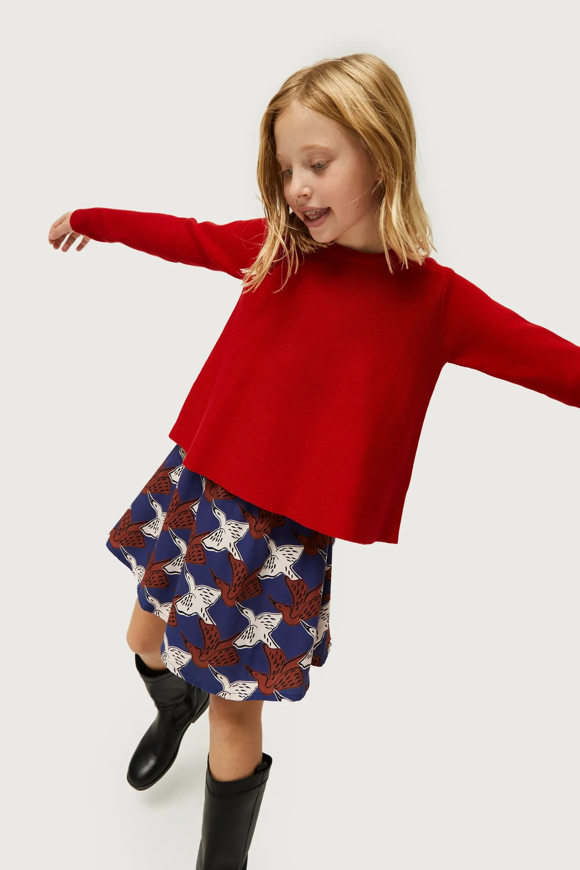 Jersey de niña evasé rojo sold by Compania Fantasica product image thumbnail 4