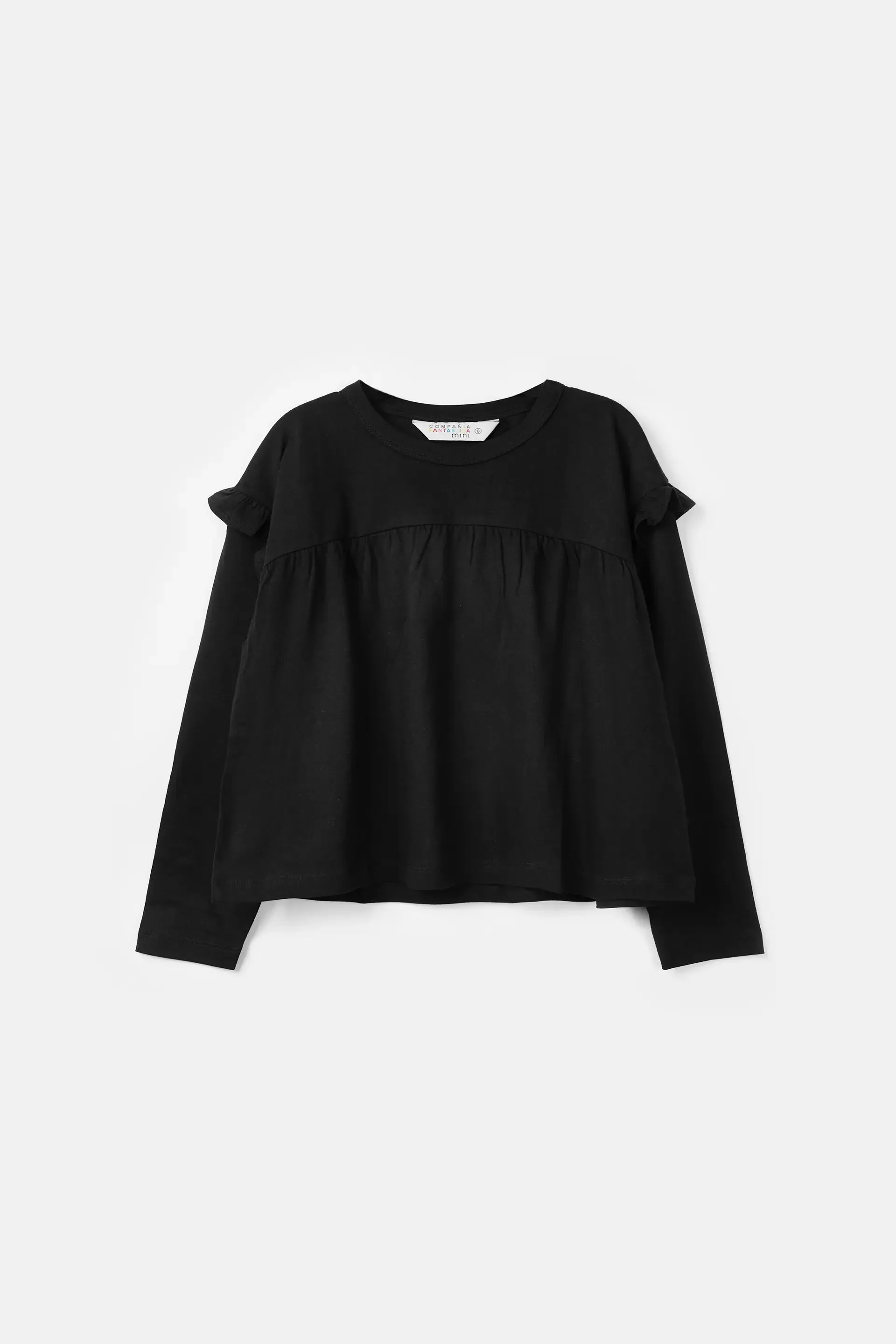 Top de niña con volantes negro sold by Compania Fantasica product image thumbnail 2