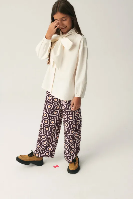 Pantalón de niña con estampado retro sold by Compania Fantasica