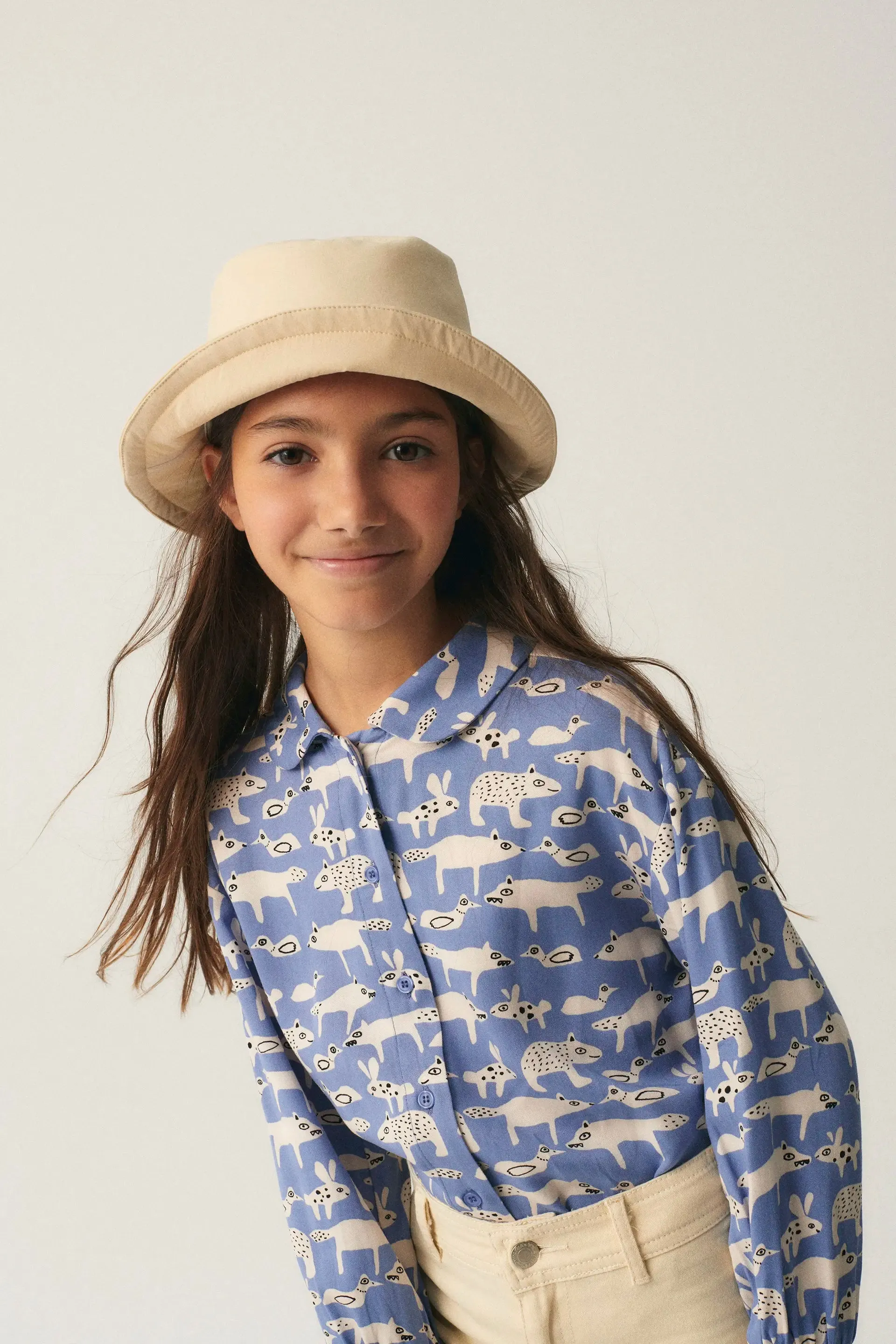 Camisa de niña con estampado de animales sold by Compania Fantasica product image thumbnail 4