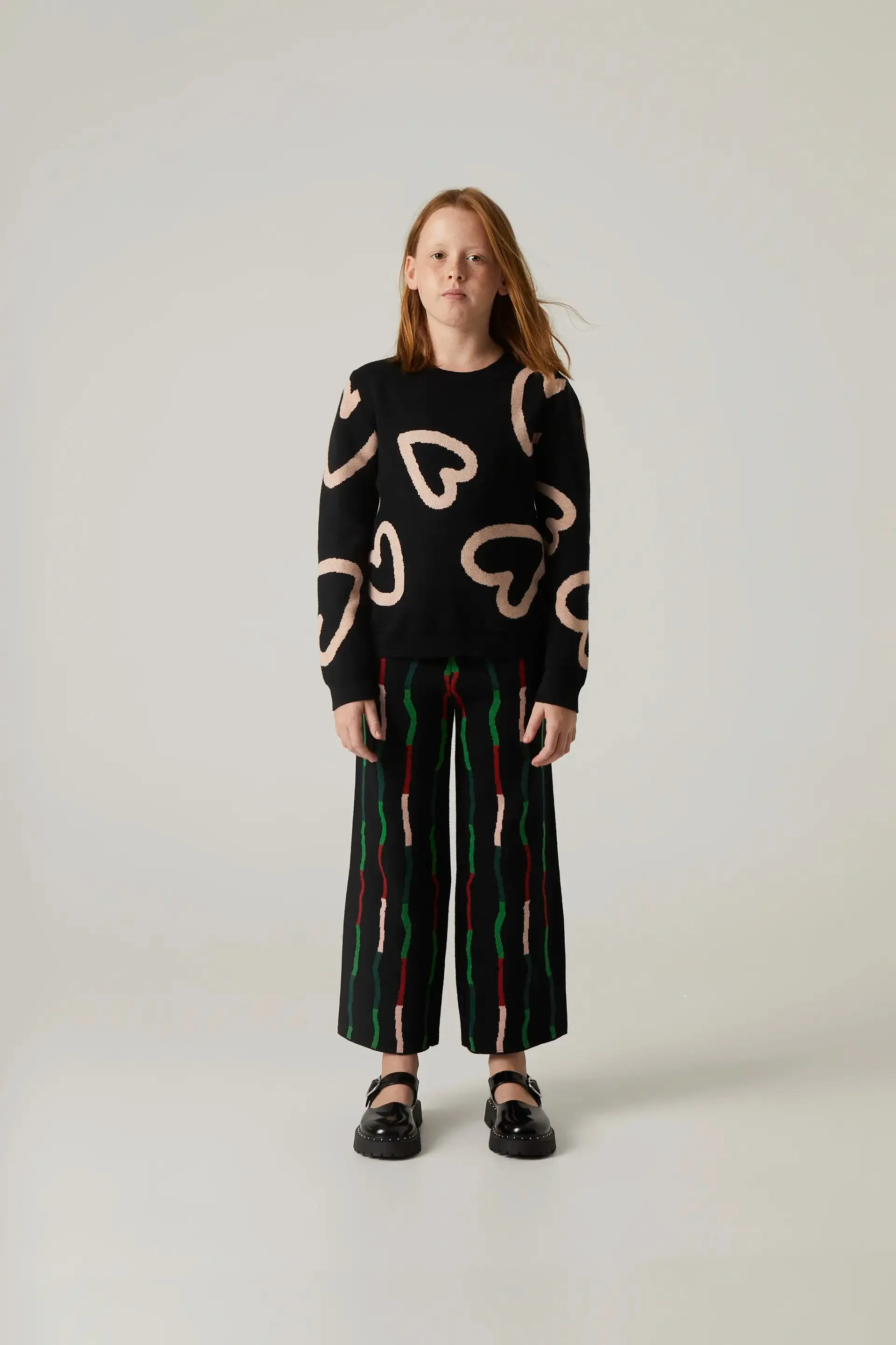 Jersey unisex de punto con estampado de corazones sold by Compania Fantasica