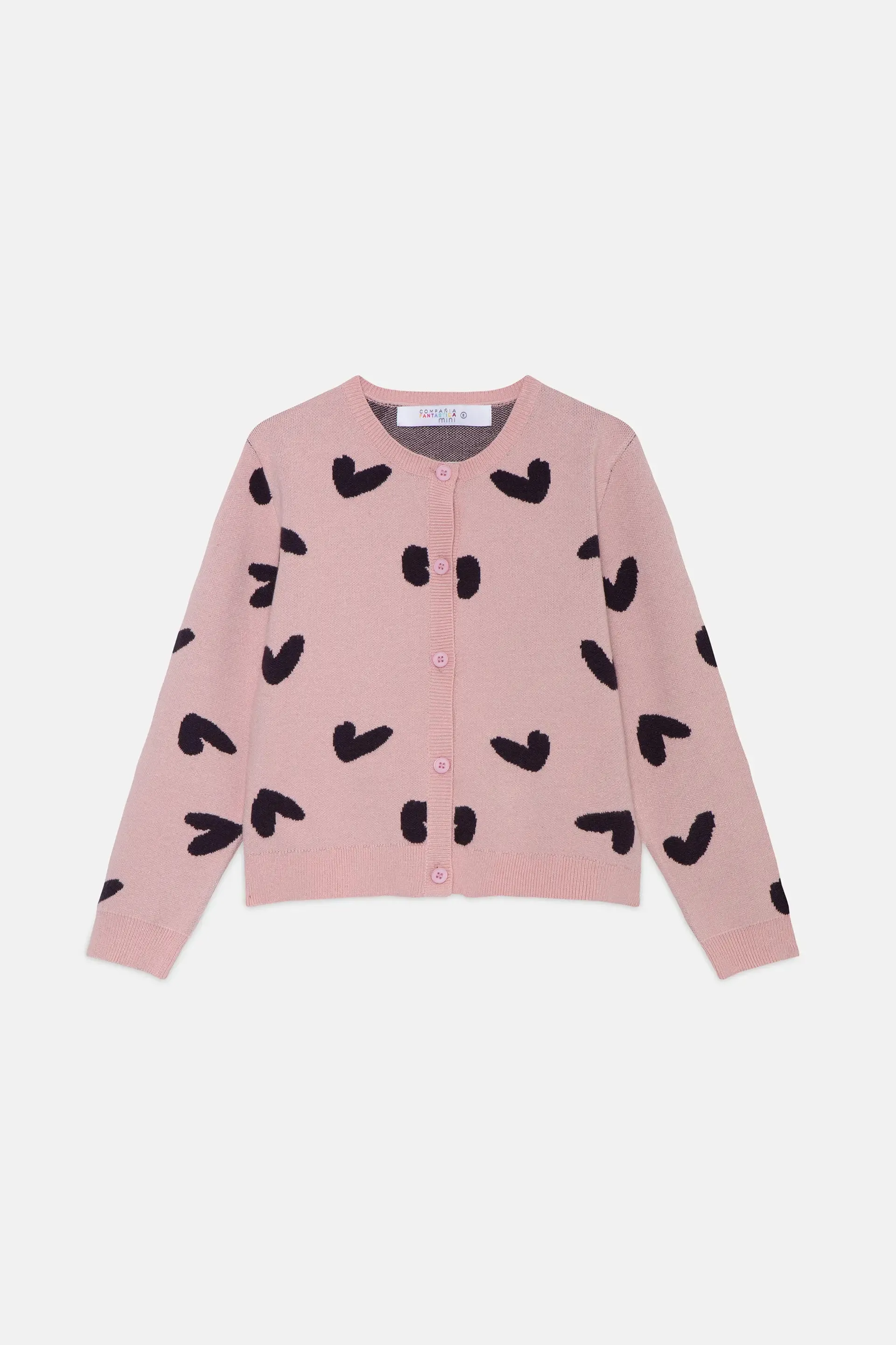 Cárdigan de niña con estampado de corazones sold by Compania Fantasica product image thumbnail 2